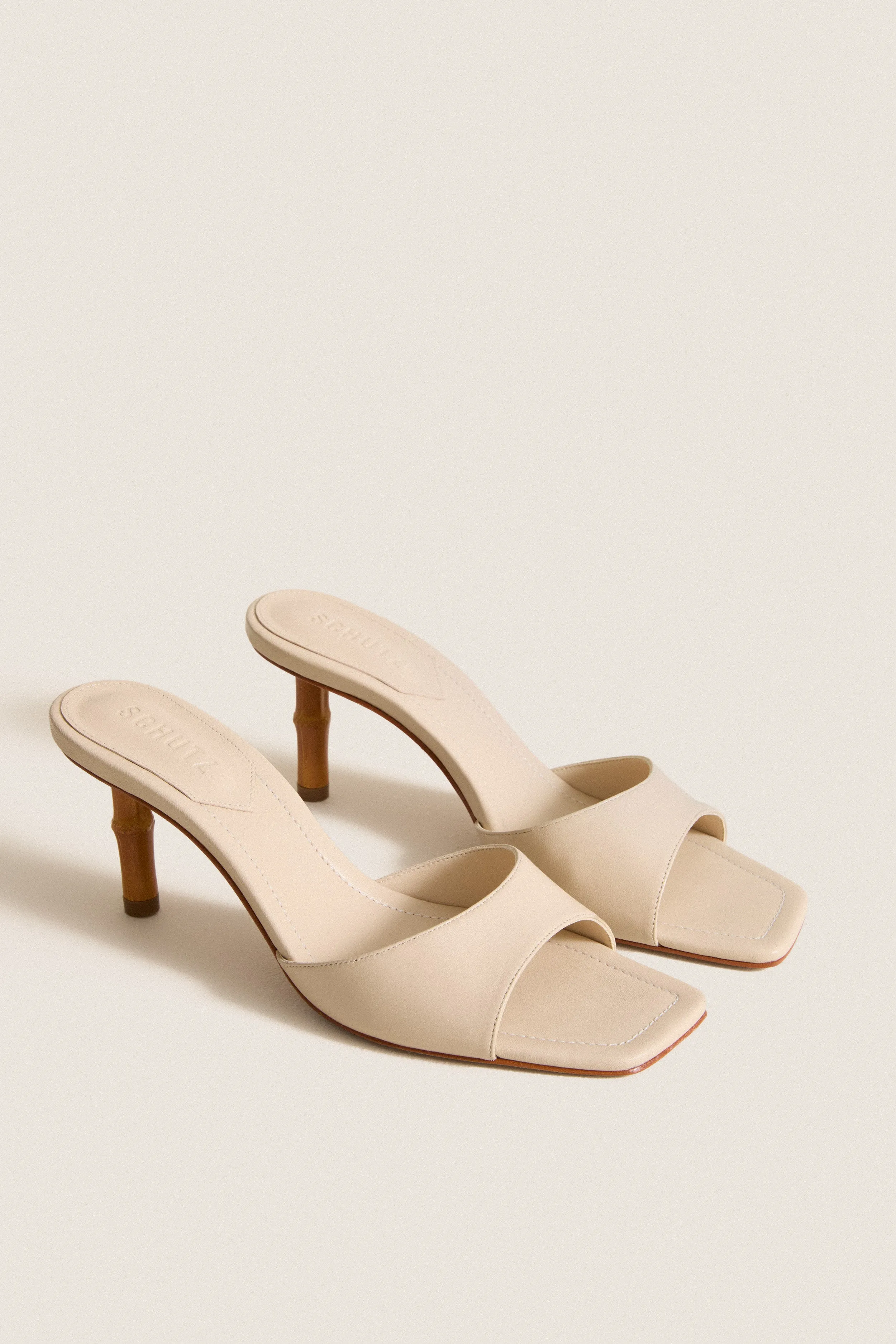 Egg Shell Leena Bamboo Heels sold by Tuckernuck product image thumbnail 4