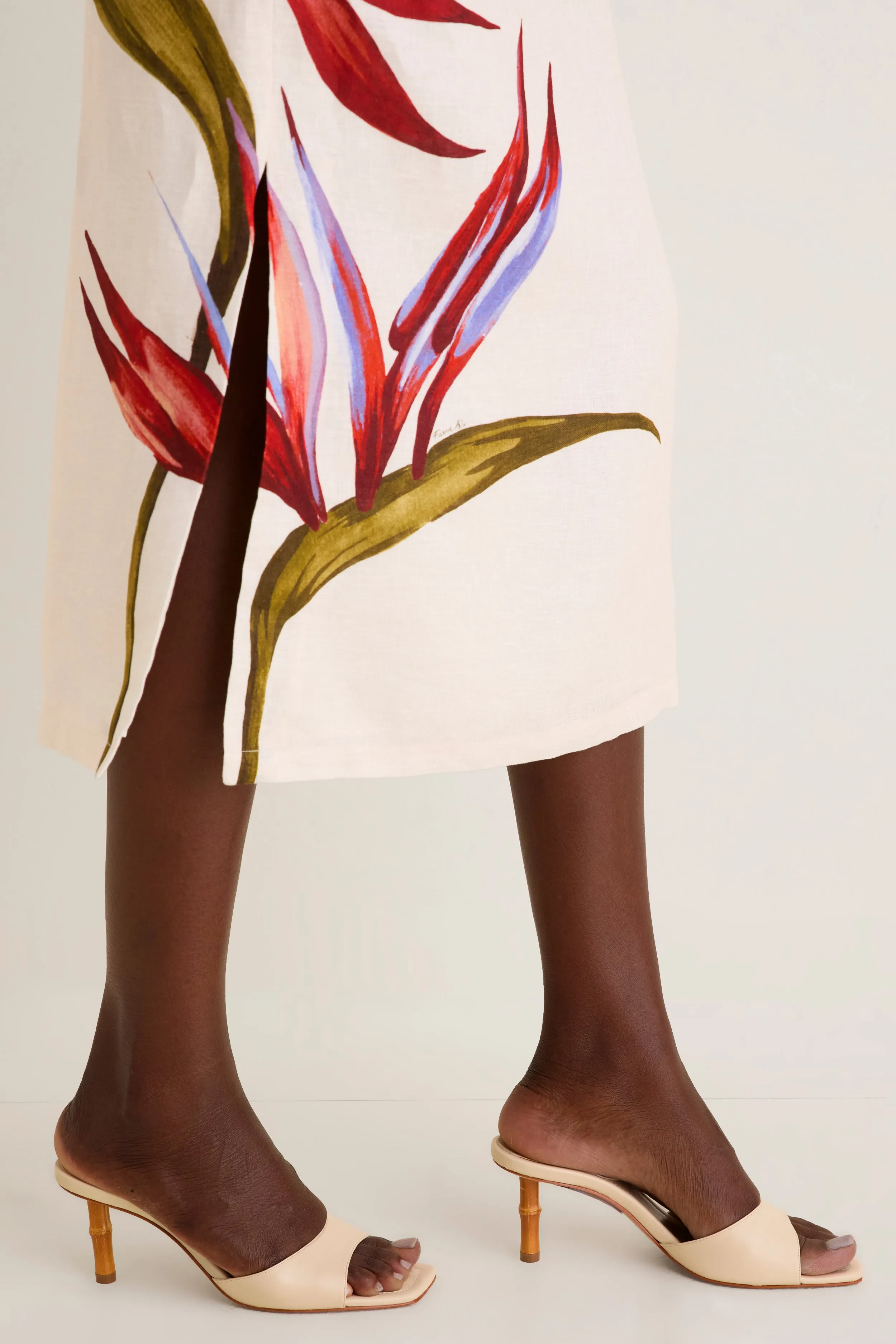 Egg Shell Leena Bamboo Heels sold by Tuckernuck product image thumbnail 2