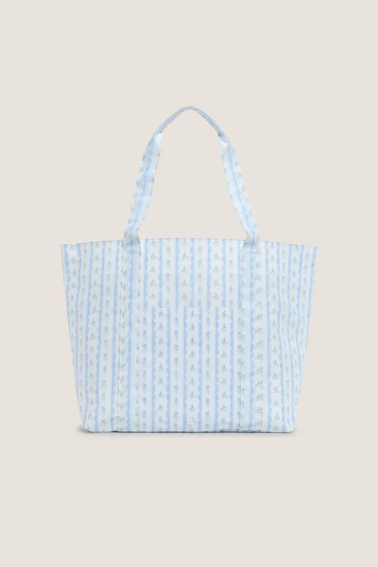 Floral Blue Ribbon Jumbo Tote made by Tuckernuck