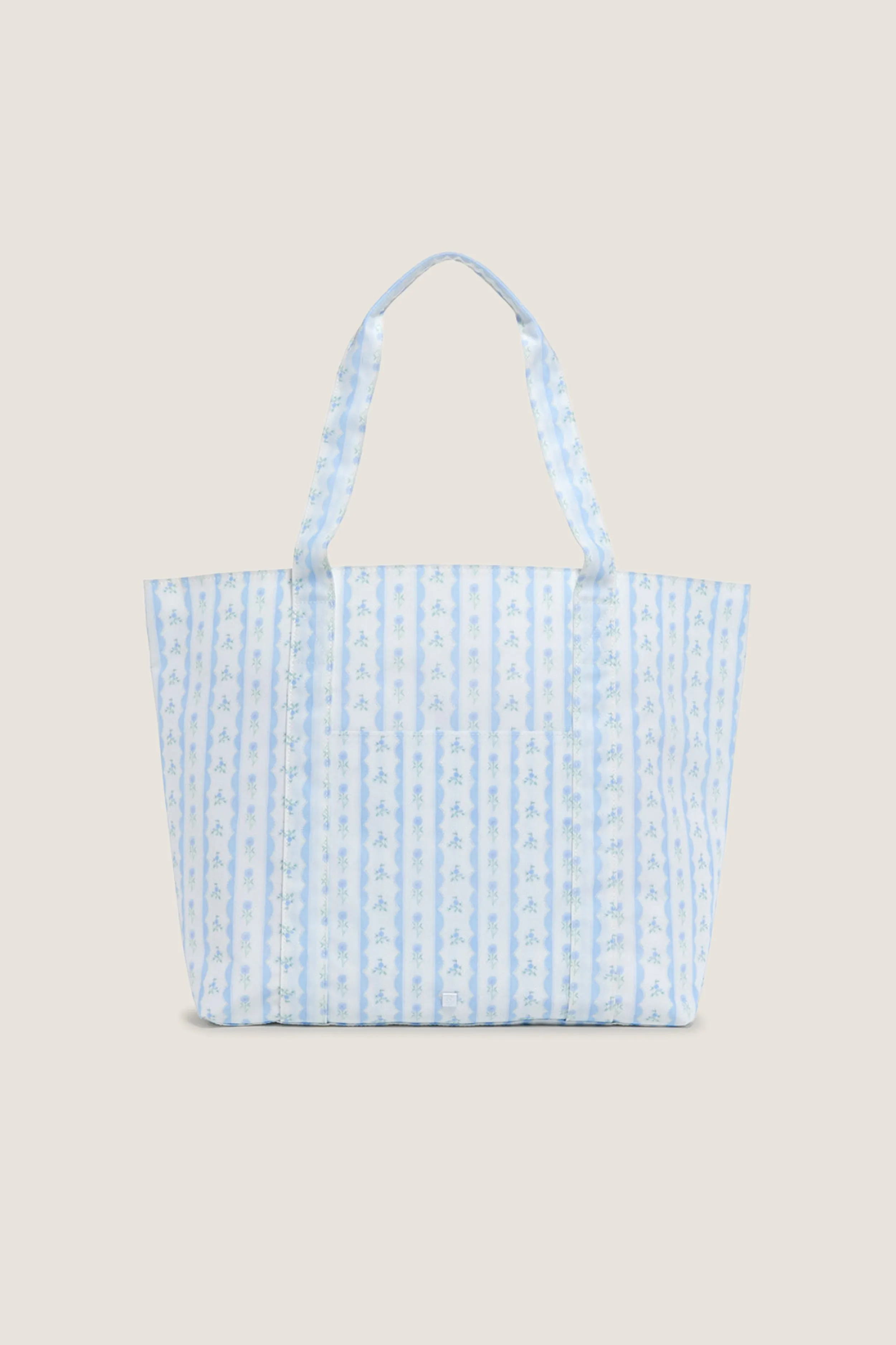 Floral Blue Ribbon Jumbo Tote sold by Tuckernuck