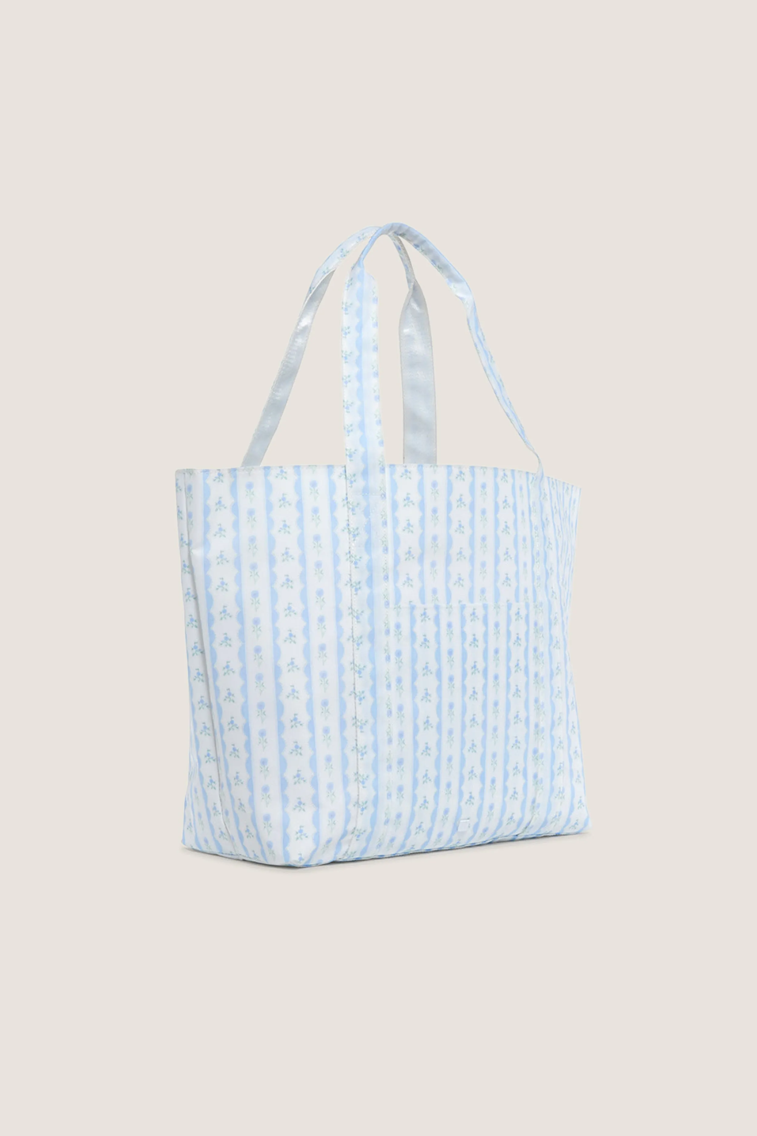Floral Blue Ribbon Jumbo Tote sold by Tuckernuck product image thumbnail 2