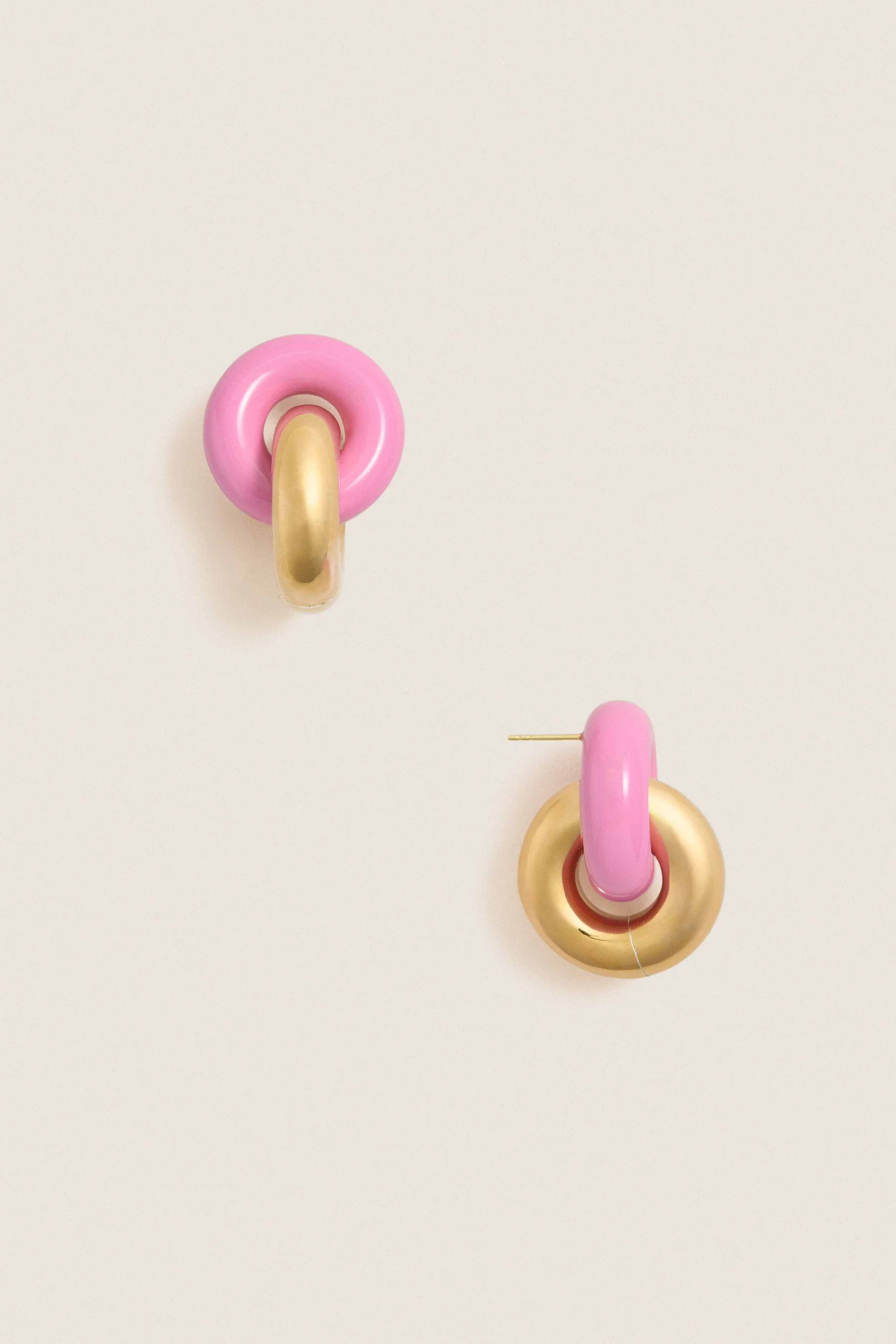 Cotton Candy and Gold Cumulus Earrings sold by Tuckernuck