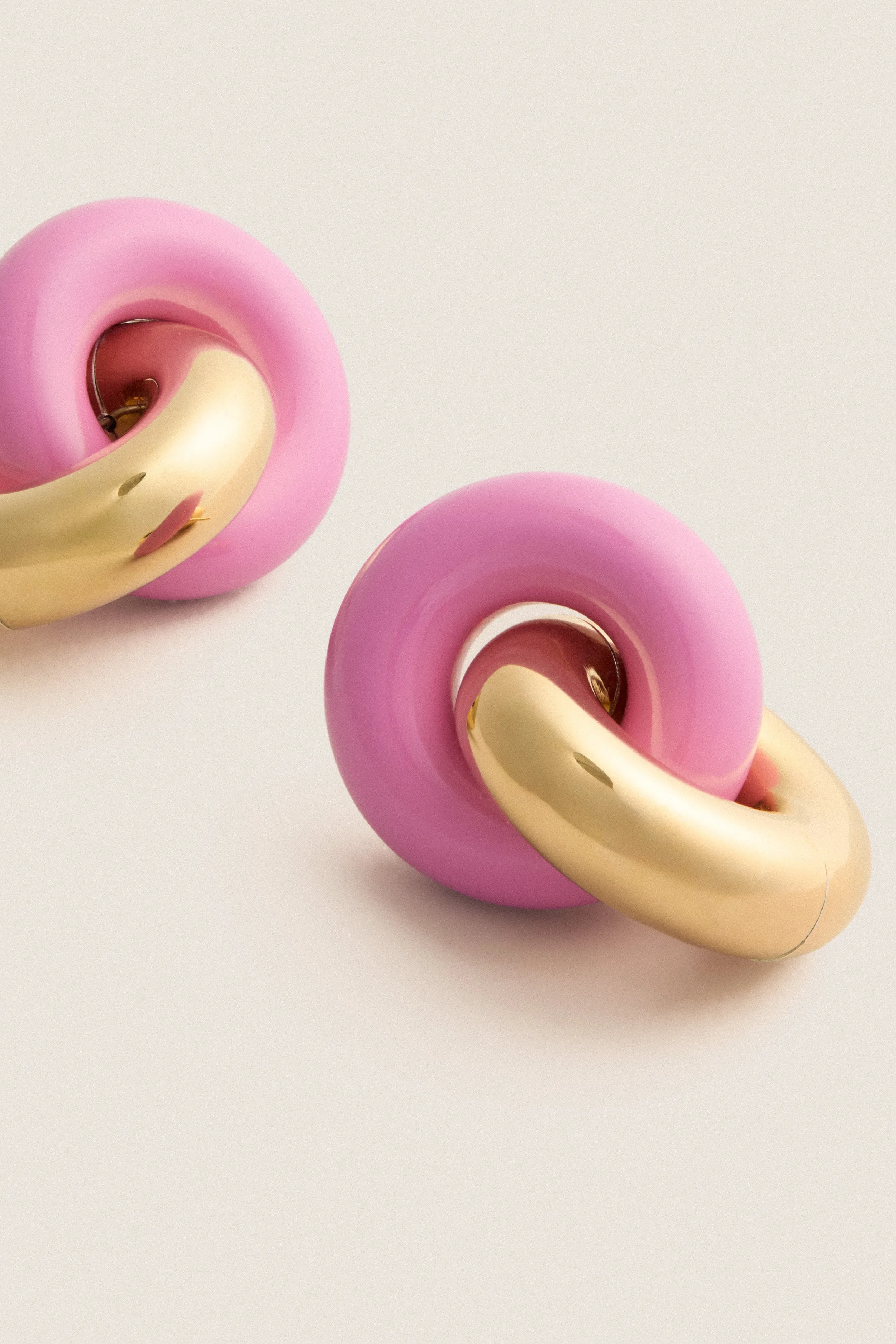 Cotton Candy and Gold Cumulus Earrings sold by Tuckernuck product image thumbnail 4