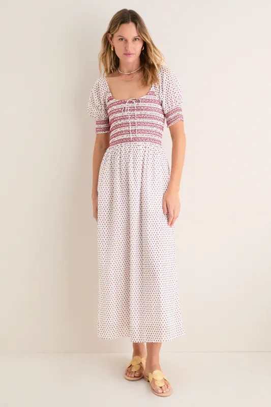 Poppy Half Drop White Madeline Nap Dress made by Hill House Home