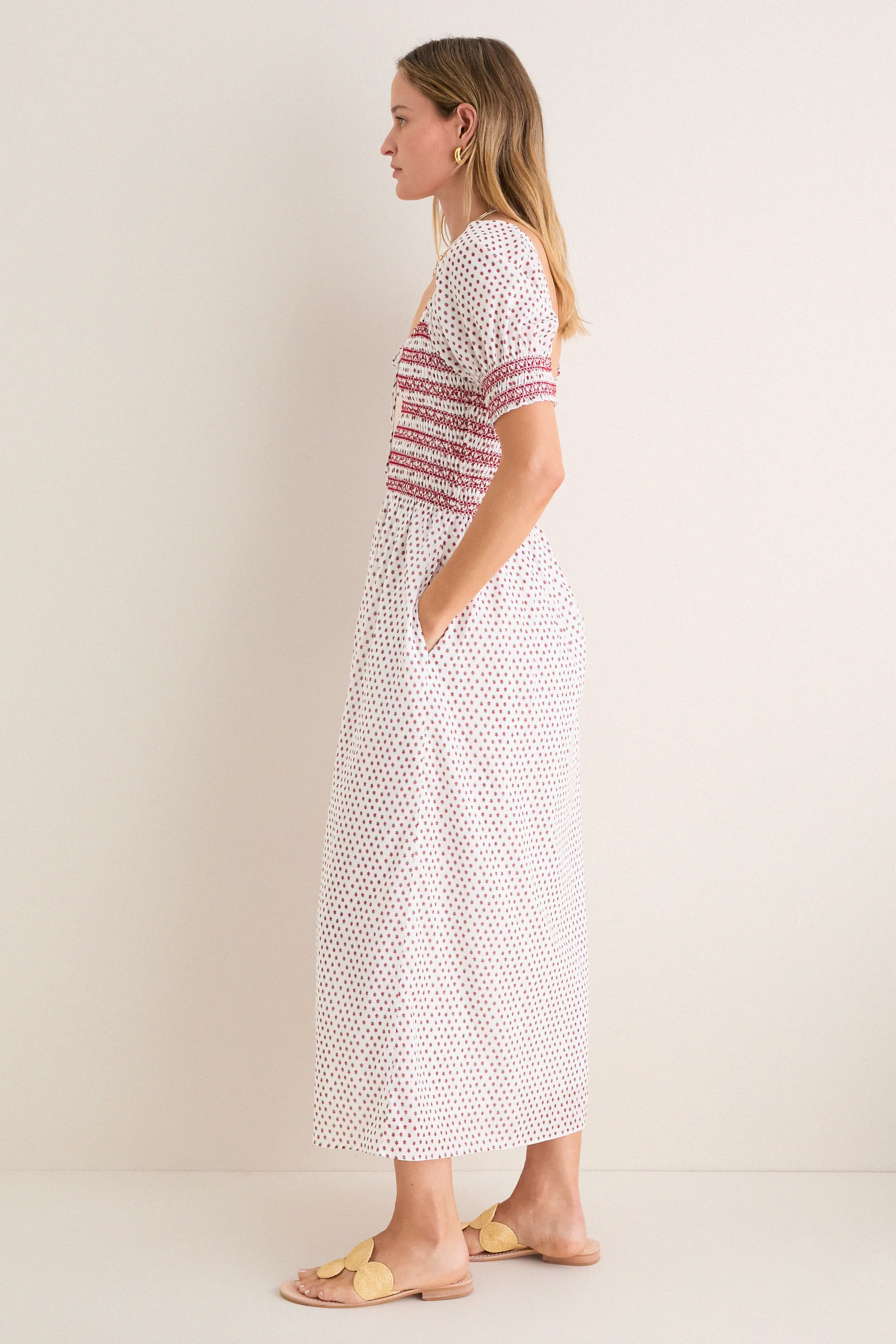 Poppy Half Drop White Madeline Nap Dress sold by Tuckernuck product image thumbnail 3
