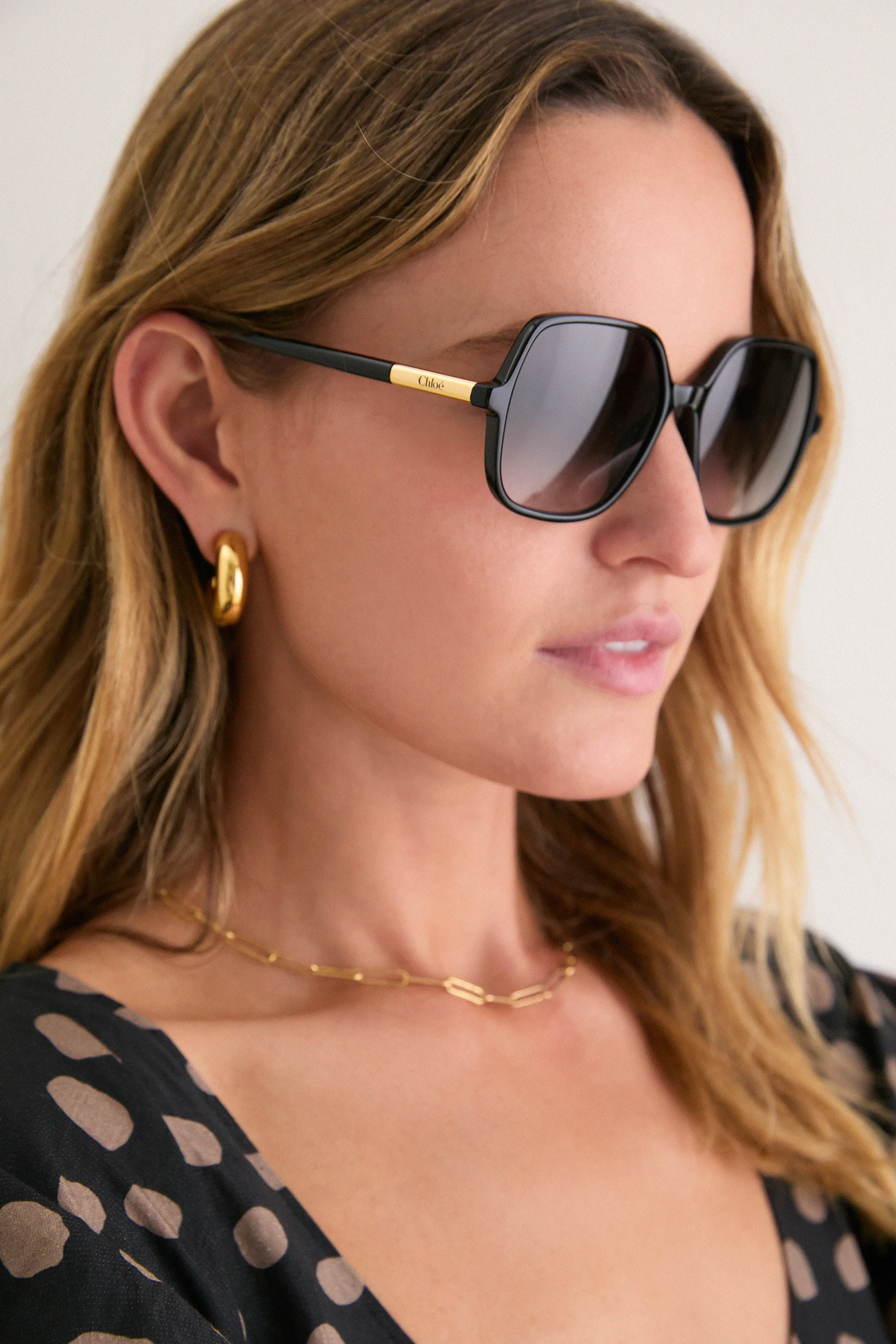 Shiny Black Judy Sunglasses sold by Tuckernuck product image thumbnail 2