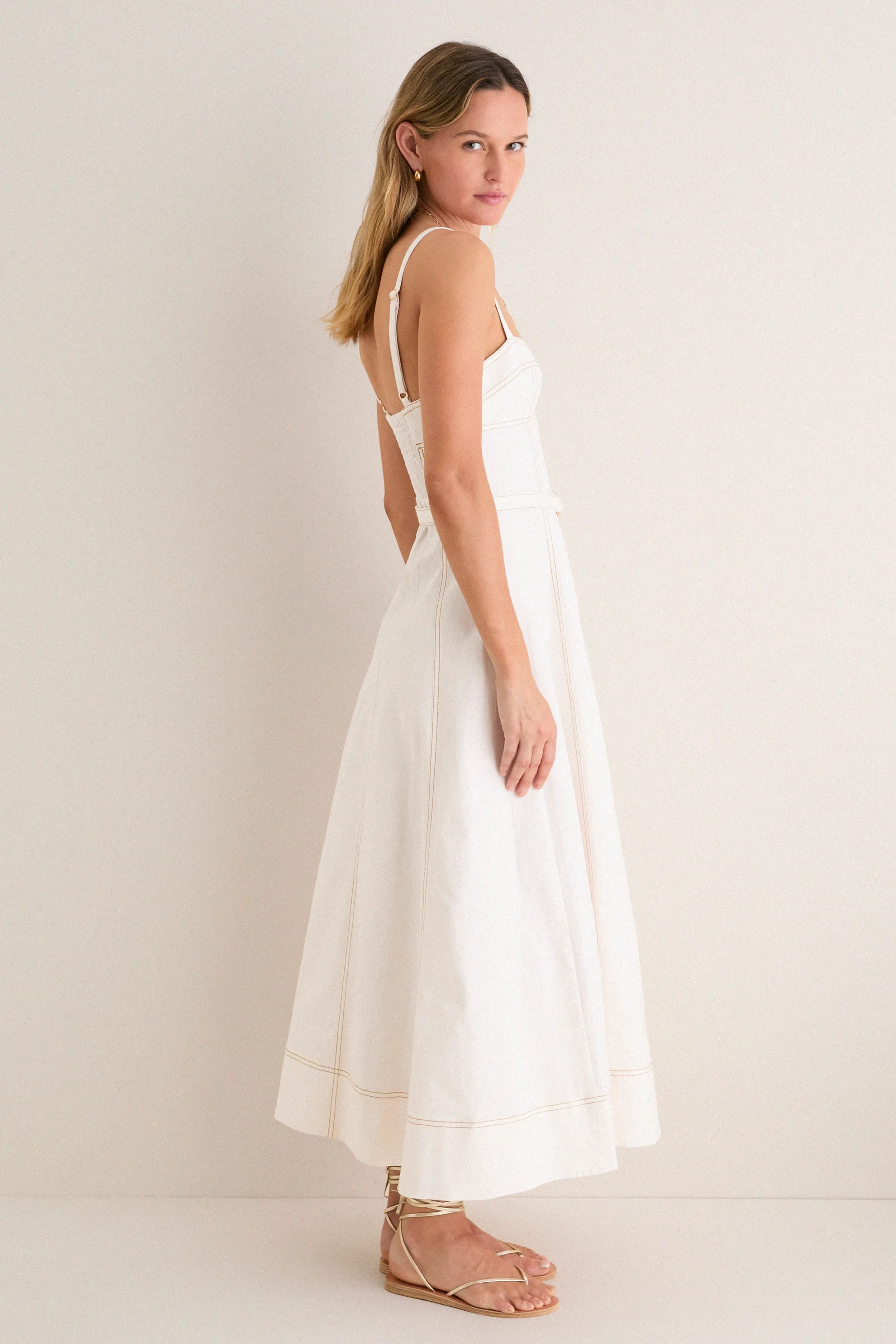 Off White Fiona Dress sold by Tuckernuck product image thumbnail 3