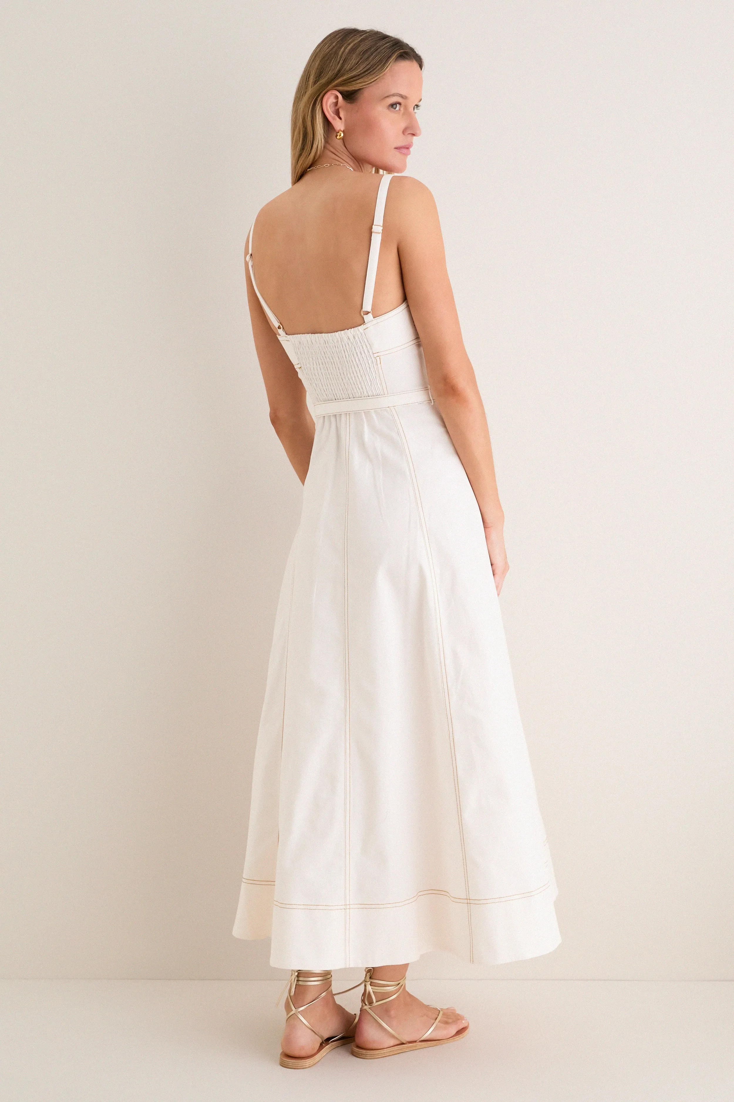 Off White Fiona Dress sold by Tuckernuck product image thumbnail 4