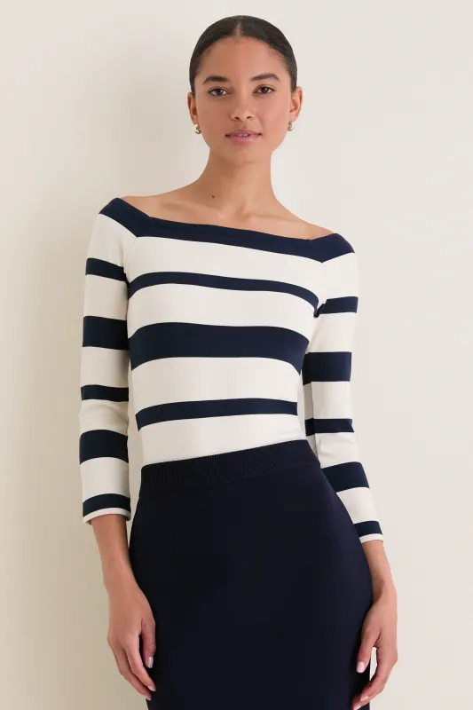 Liberty Stripe Knit Boyers Top made by Tuckernuck