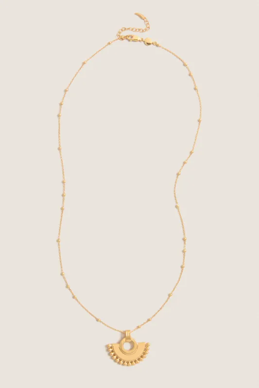 Gold Zenyu Fan Necklace made by Missoma