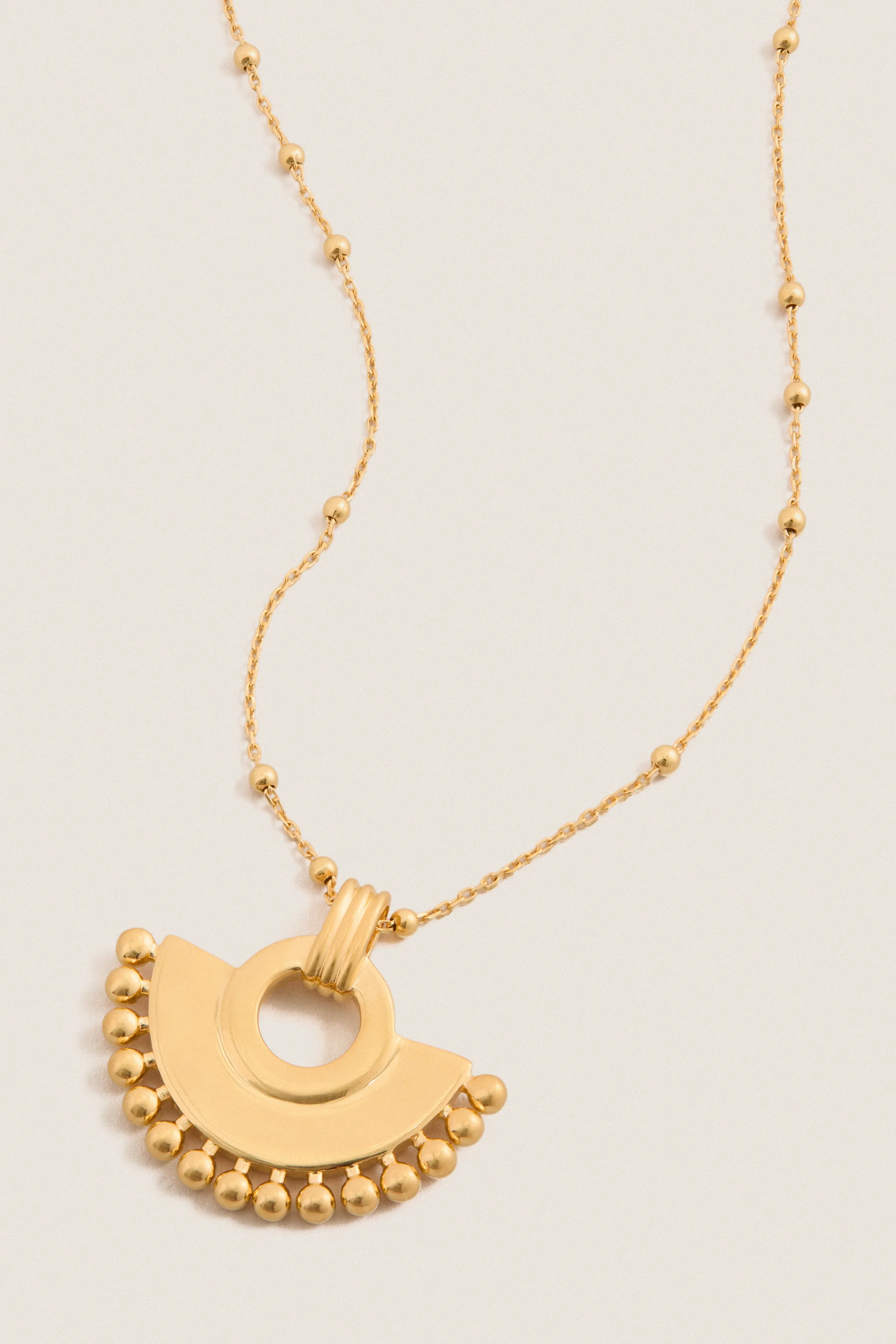 Gold Zenyu Fan Necklace sold by Tuckernuck product image thumbnail 4