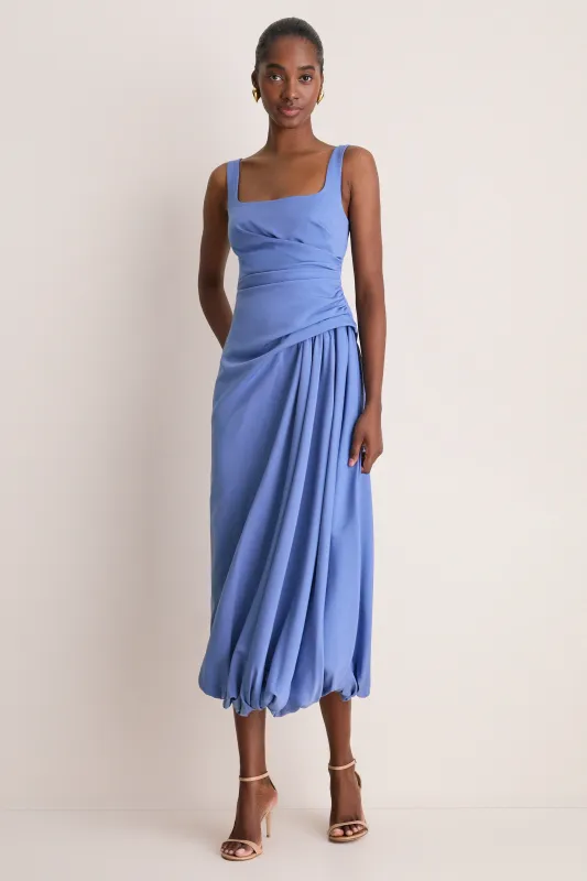 Bluebell Faille Scoop Neck Bubble Dress made by Lela Rose