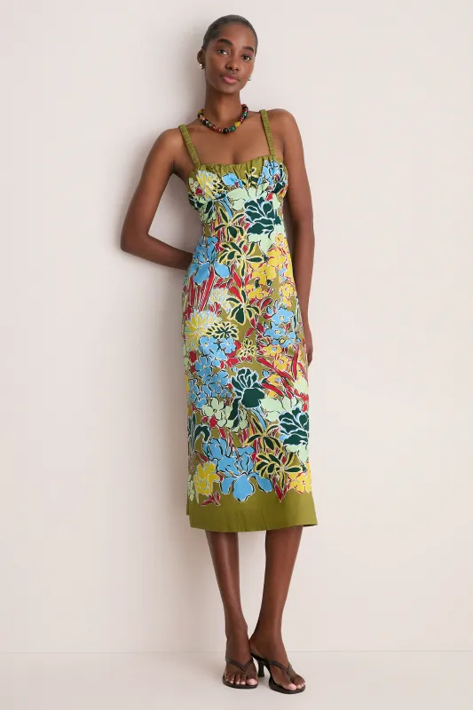 Multi Solstice Midi Dress made by Alemais