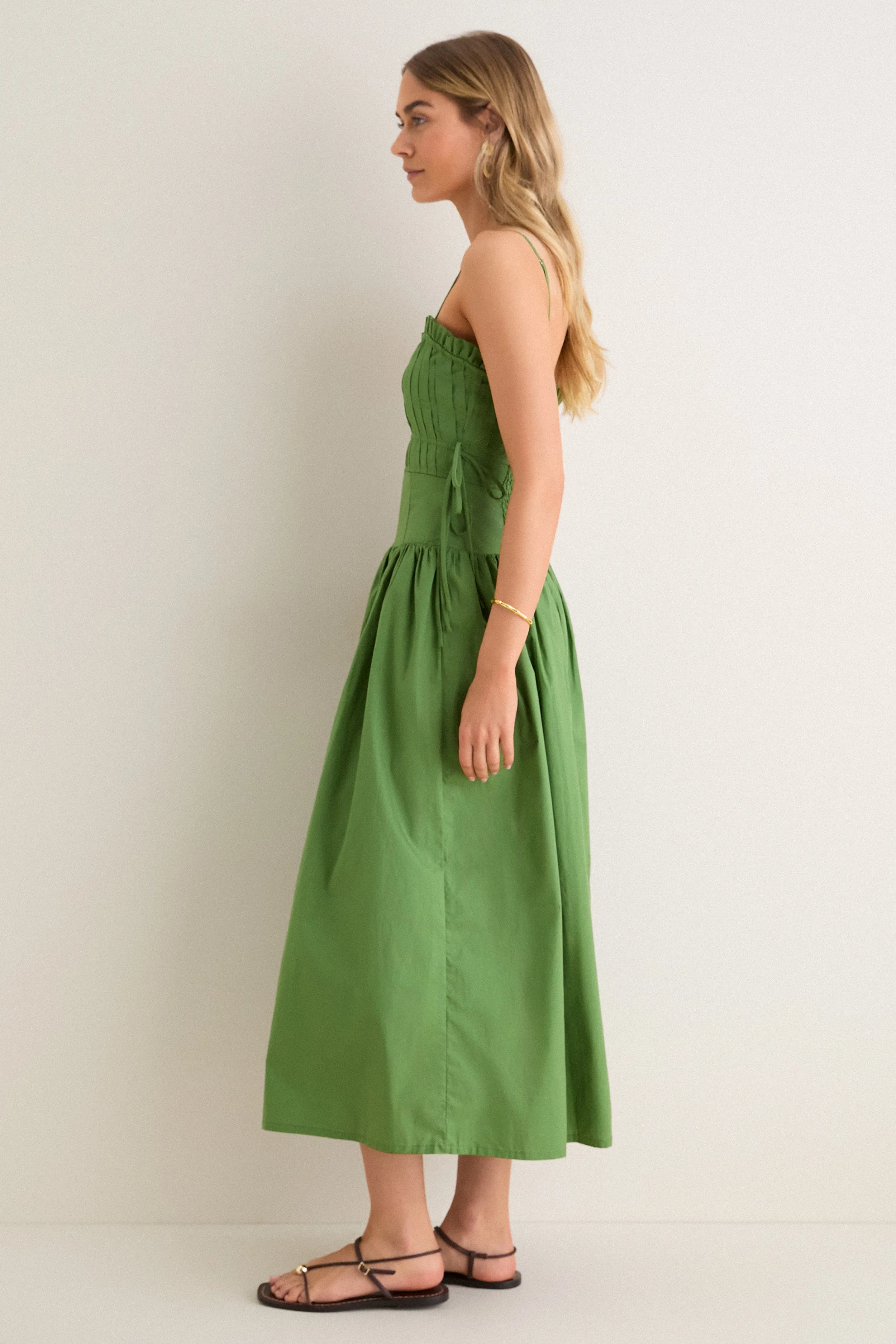 Green Tie Midi Dress sold by Tuckernuck product image thumbnail 4