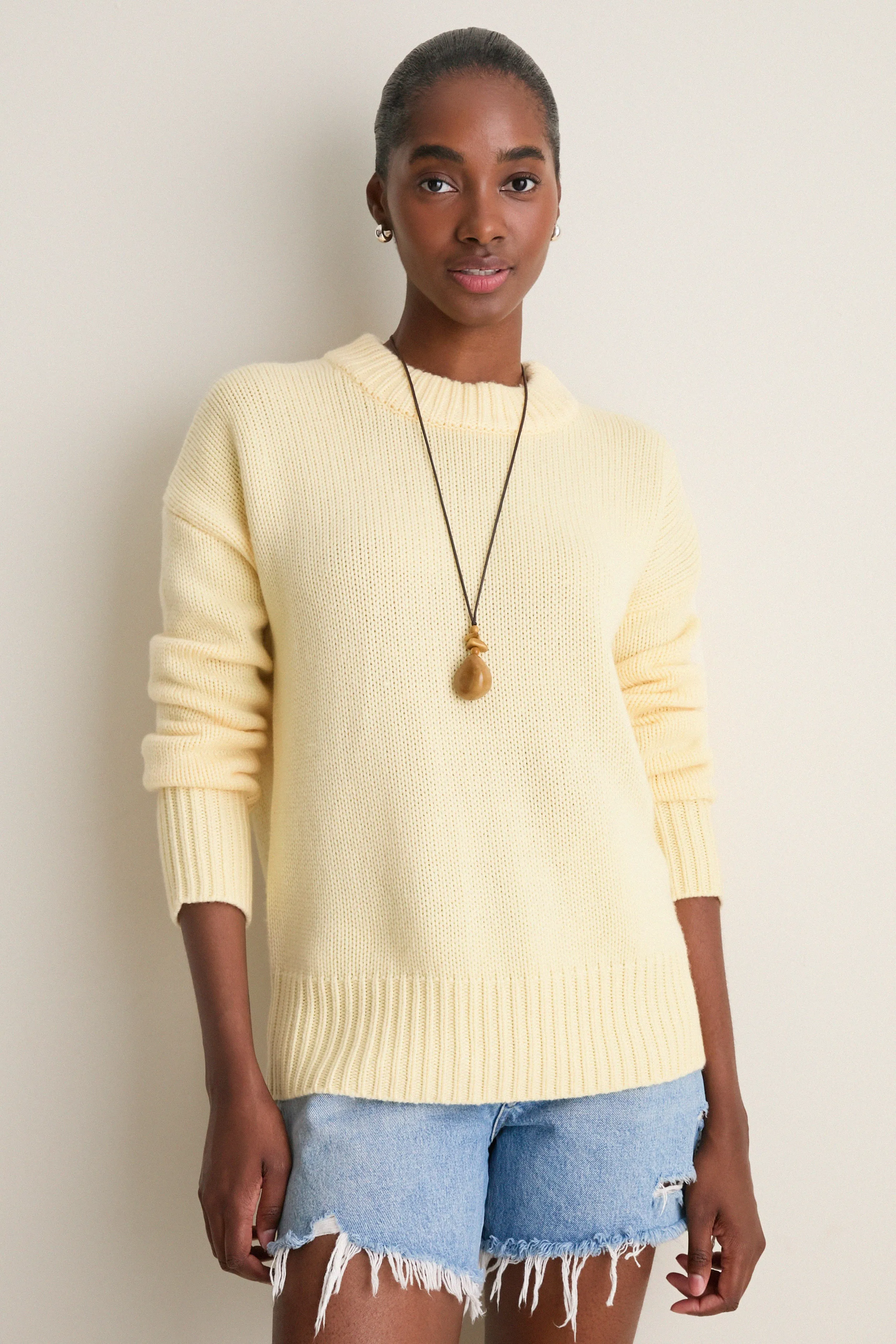 Butter Solid Marin Sweater sold by Tuckernuck