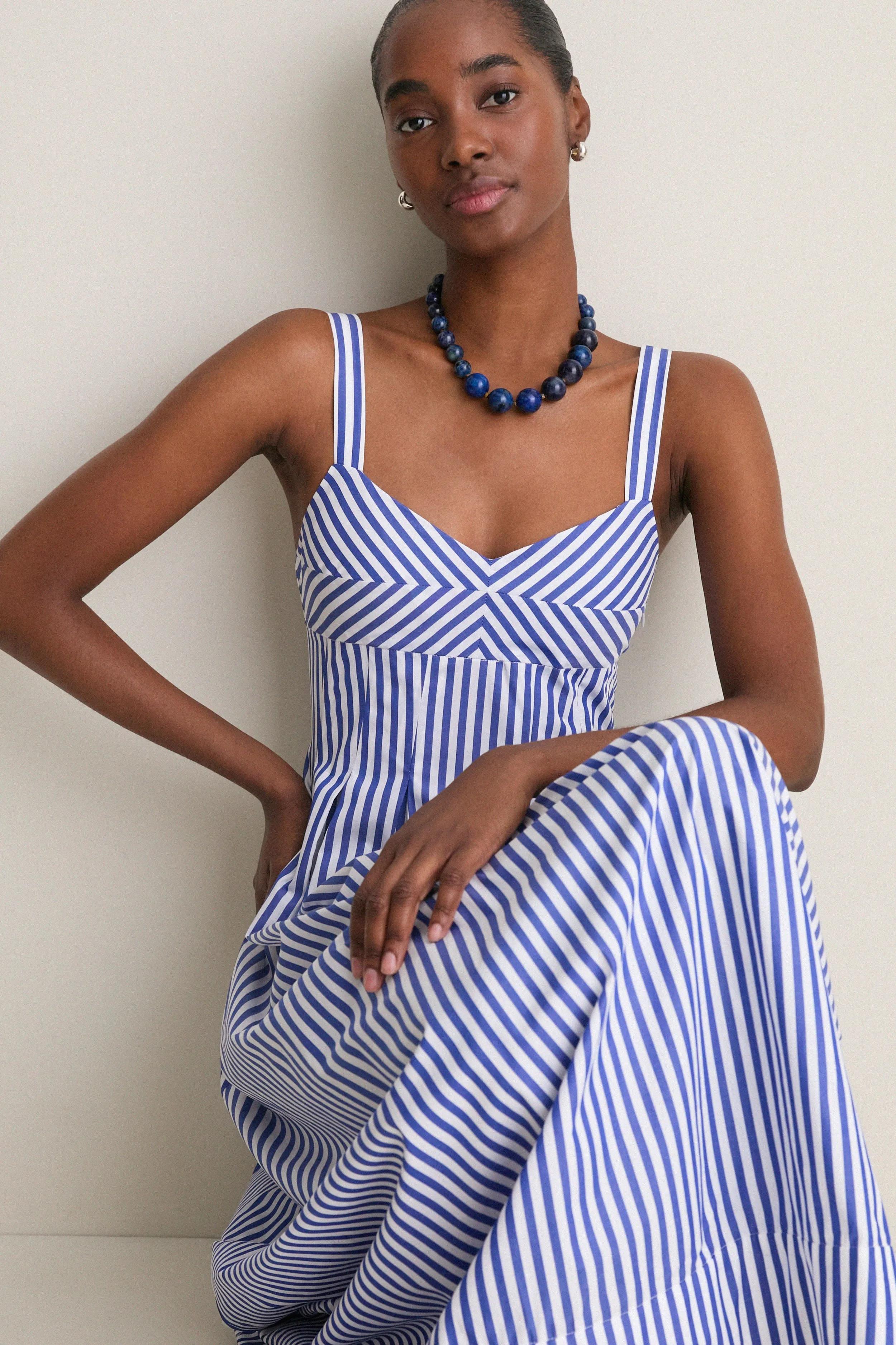 Cobalt and White Madeline Dress sold by Tuckernuck product image thumbnail 2