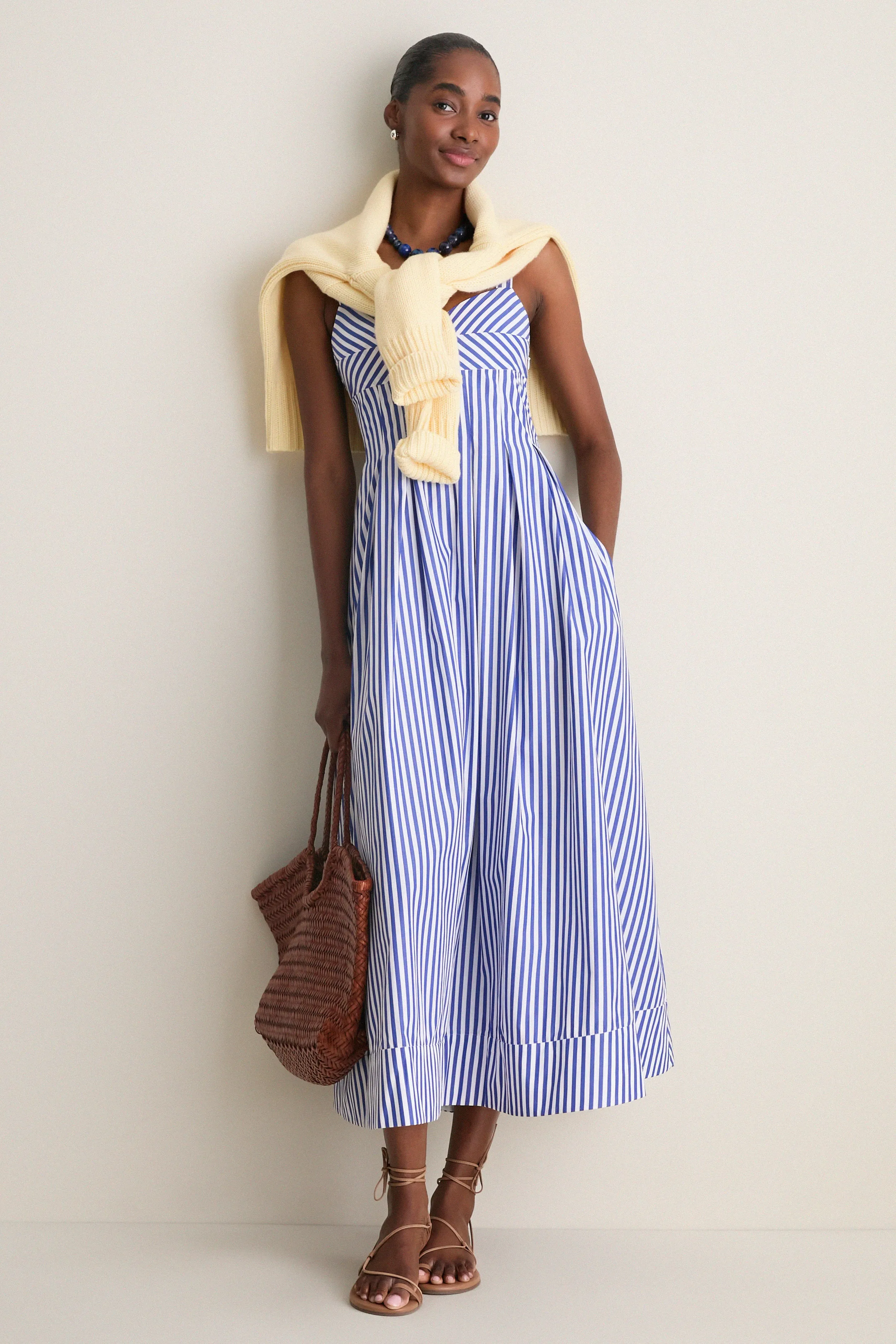 Cobalt and White Madeline Dress sold by Tuckernuck product image thumbnail 3