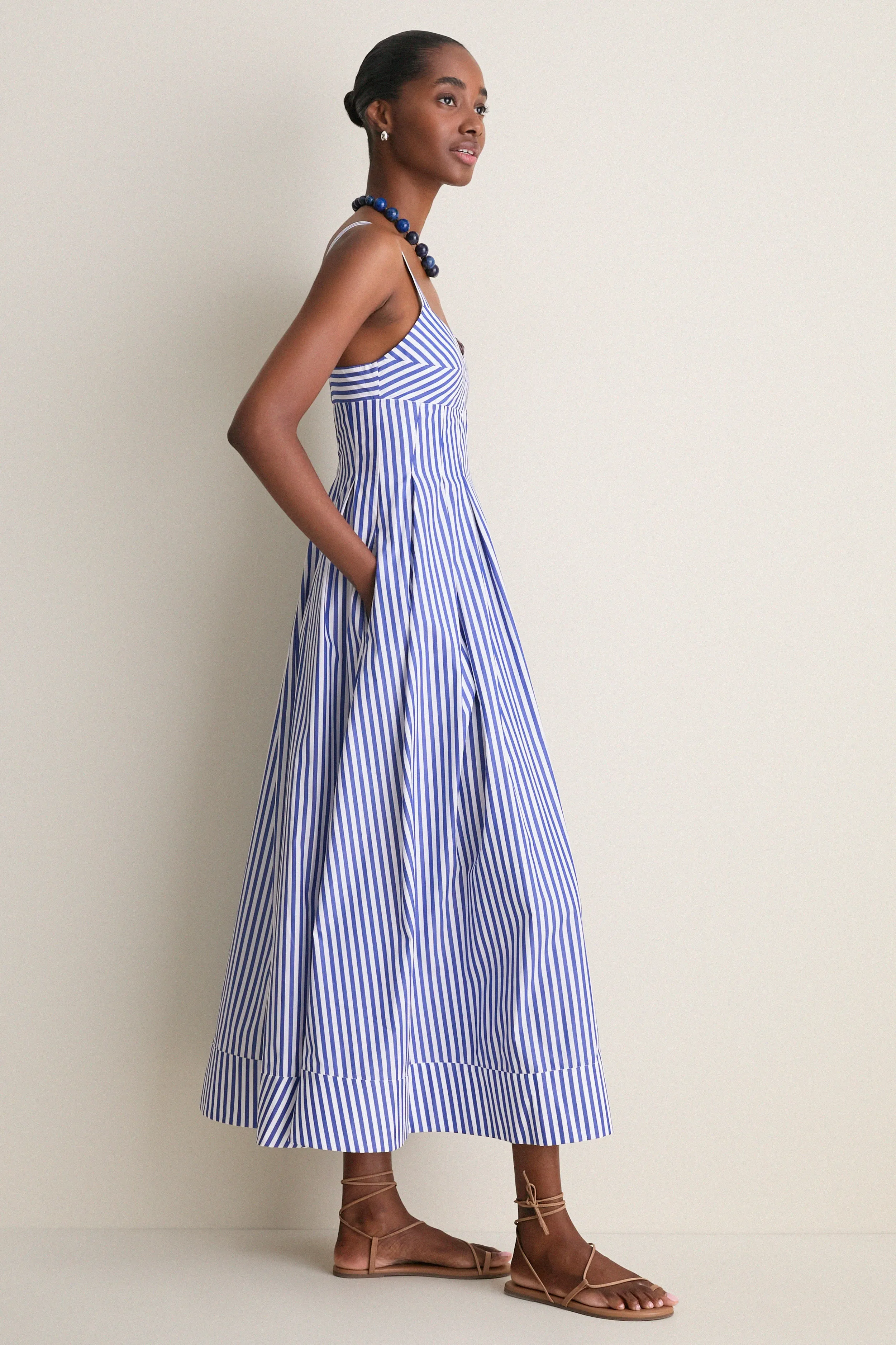 Cobalt and White Madeline Dress sold by Tuckernuck product image thumbnail 4
