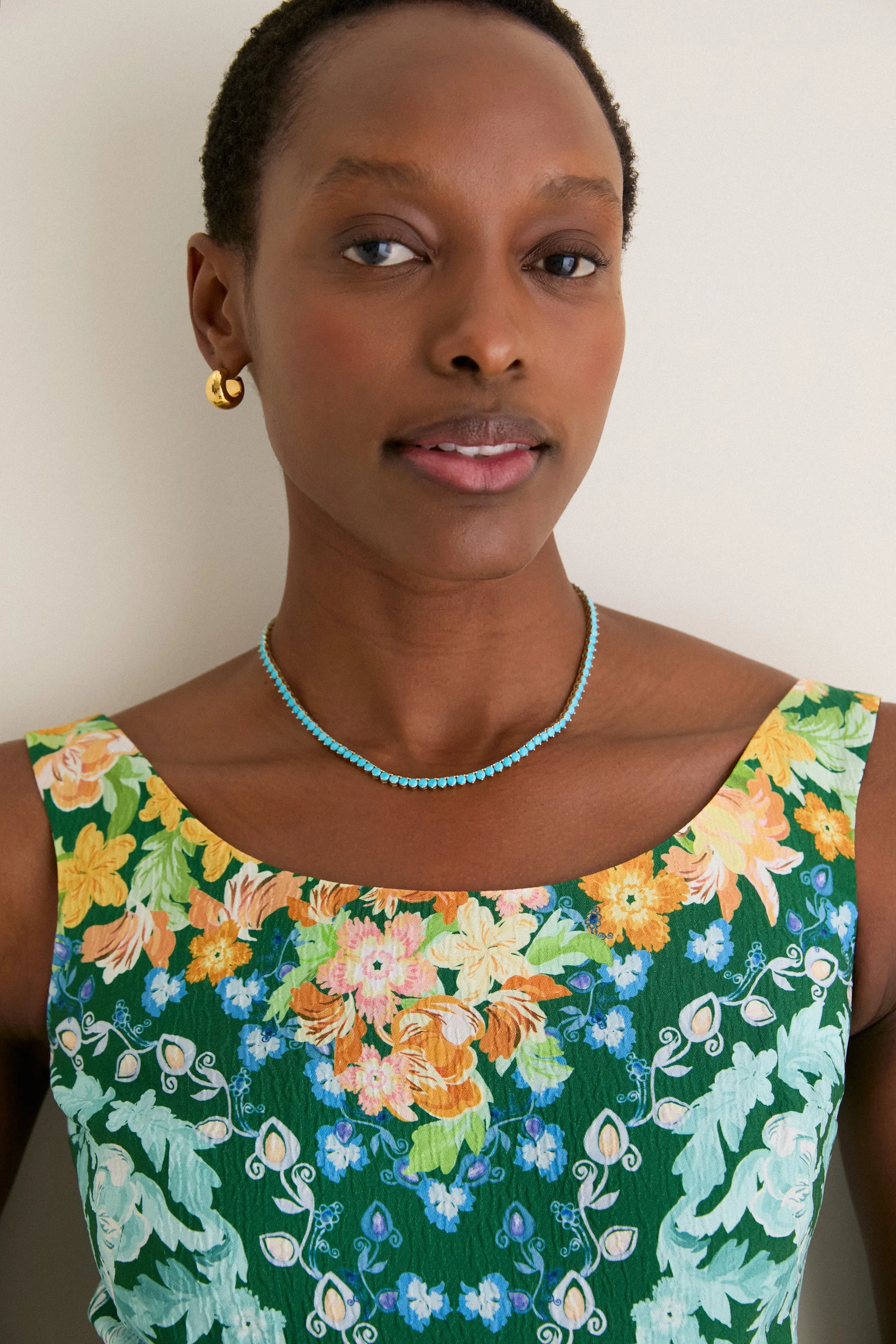 Turquoise Tennis Necklace sold by Tuckernuck product image thumbnail 2