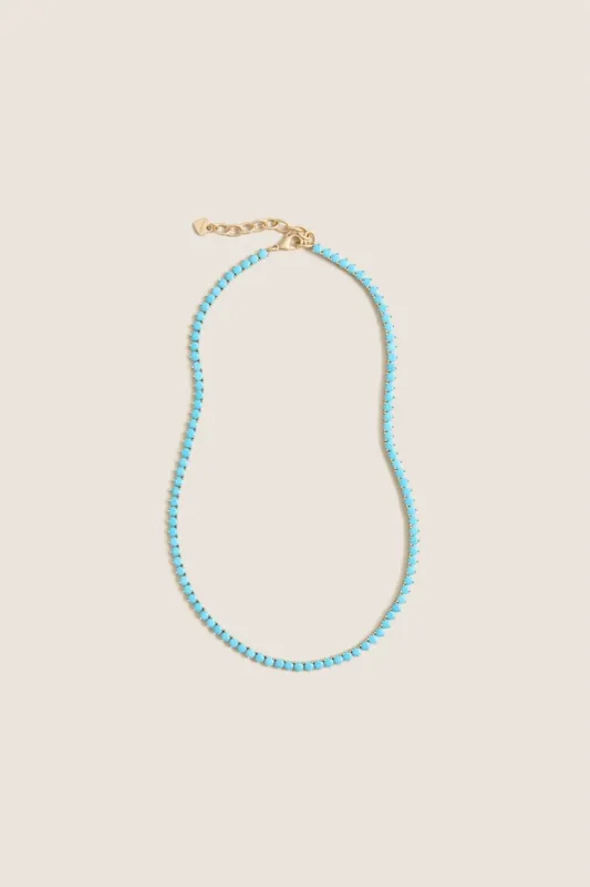 Turquoise Tennis Necklace made by HART