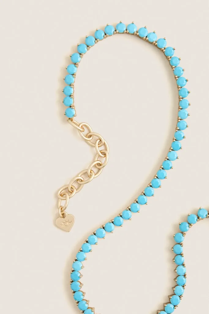 Turquoise Tennis Necklace sold by Tuckernuck product image thumbnail 4