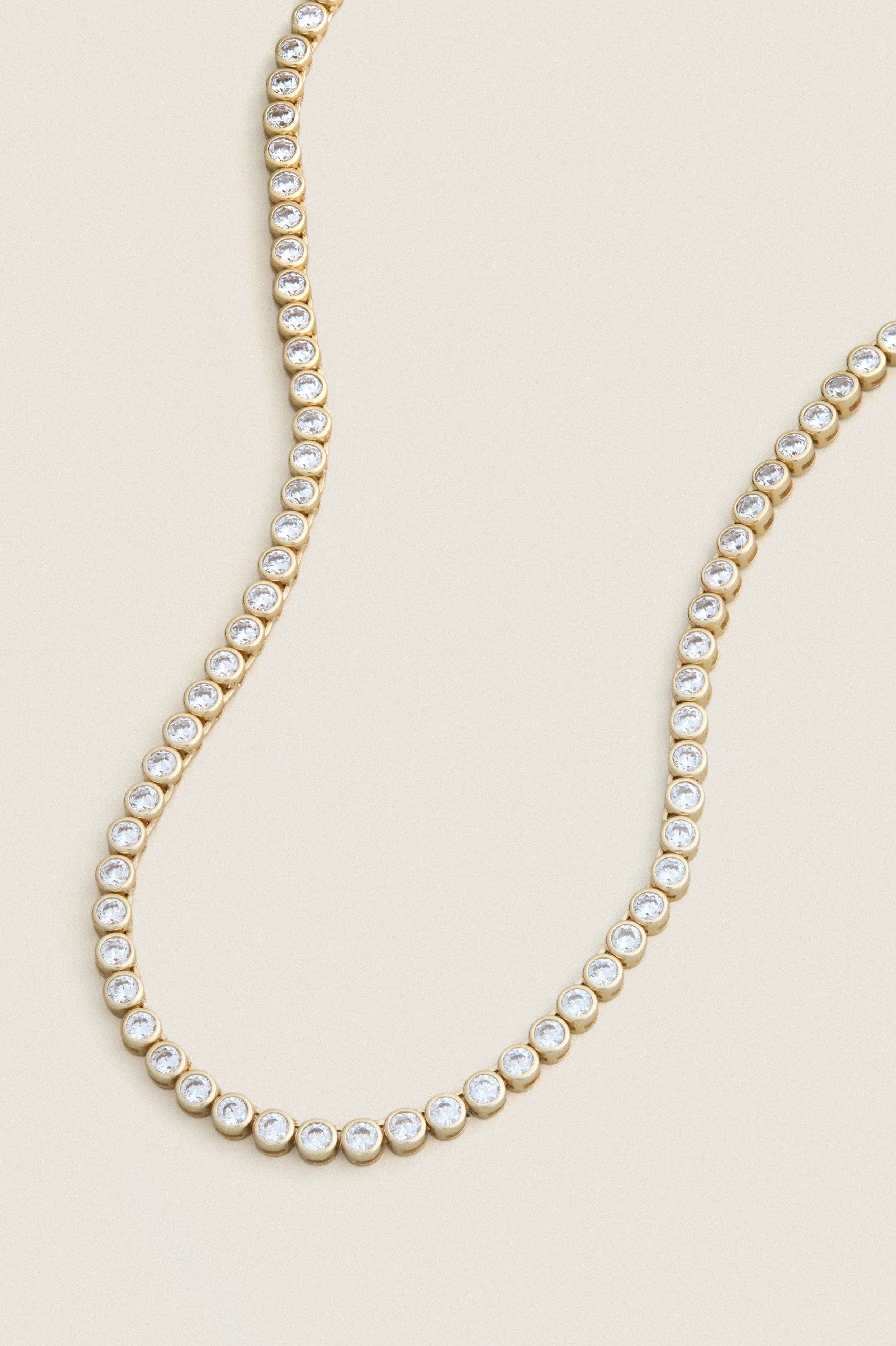 Bezel Tennis Necklace sold by Tuckernuck product image thumbnail 4