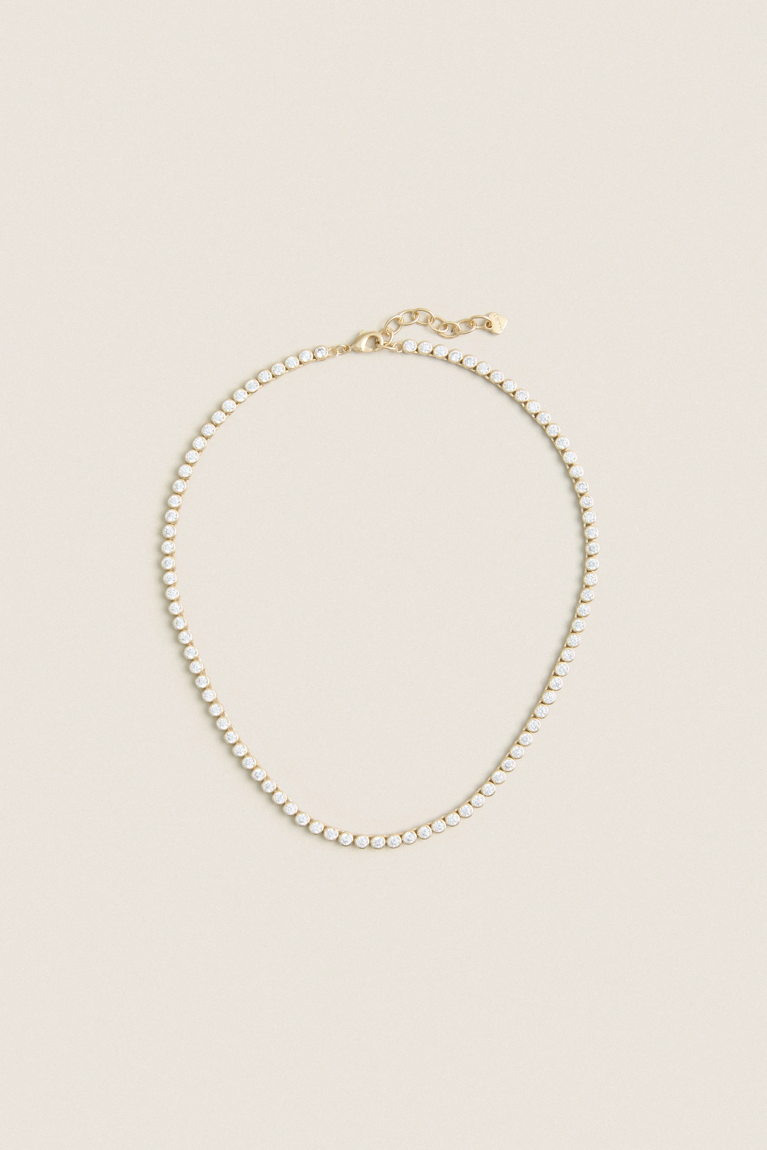 Bezel Tennis Necklace sold by Tuckernuck