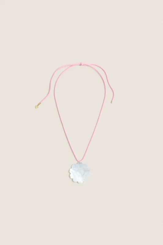 Exclusive Mother of Pearl Daisy Cord Necklace made by HART