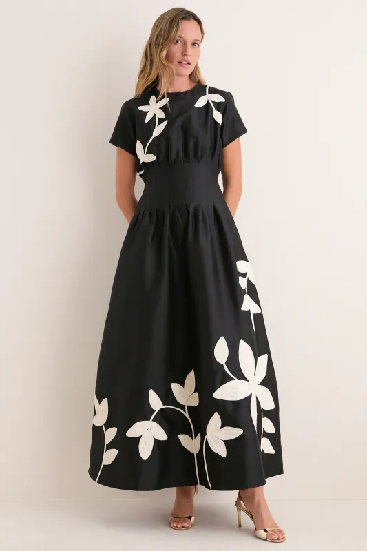 Onyx and Ivory Tape Marvis Maxi Dress made by Tuckernuck