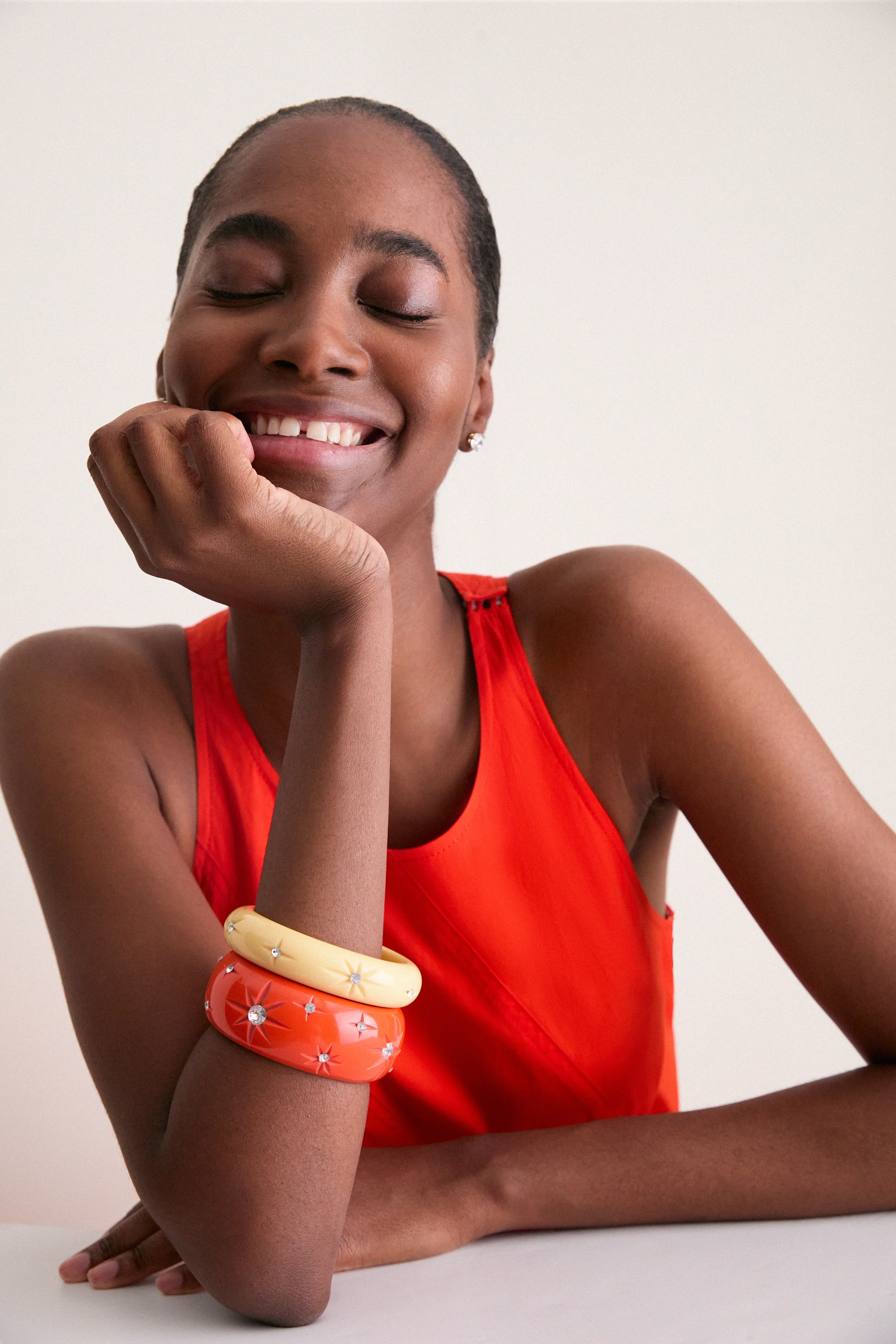 Vanilla and Tangerine Vedette Bangle Set sold by Tuckernuck product image thumbnail 2