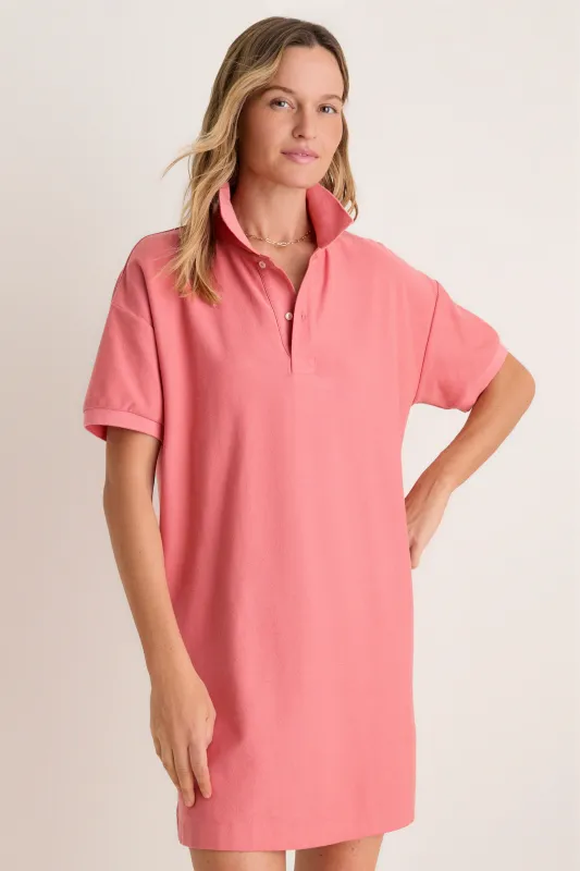 Nantucket Reds Pique Holmes Polo Dress made by Tuckernuck