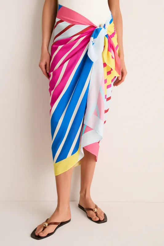 Colorblock Stripe Long Pareo made by SOLID & STRIPED