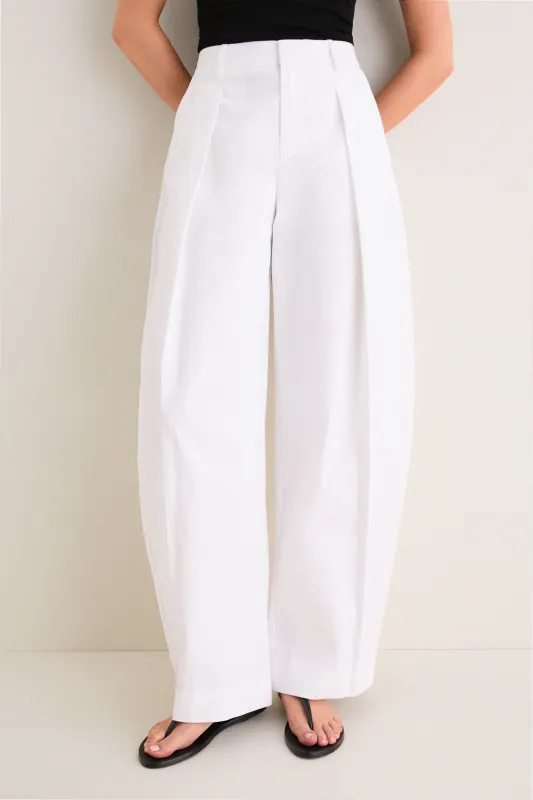 White Elias Pant made by STAUD