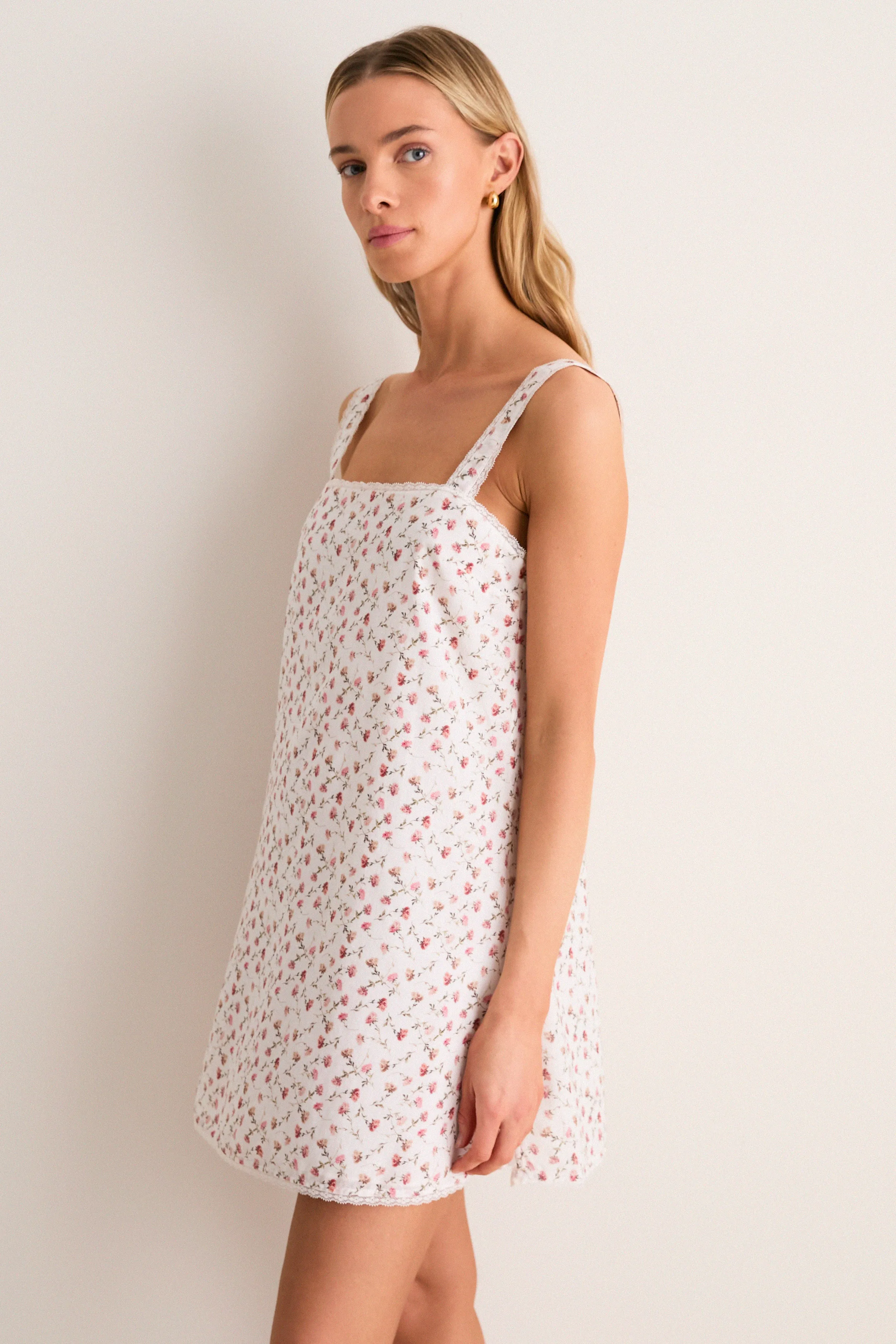 Watercolour Floral Charlotte Mini Dress sold by Tuckernuck product image thumbnail 3