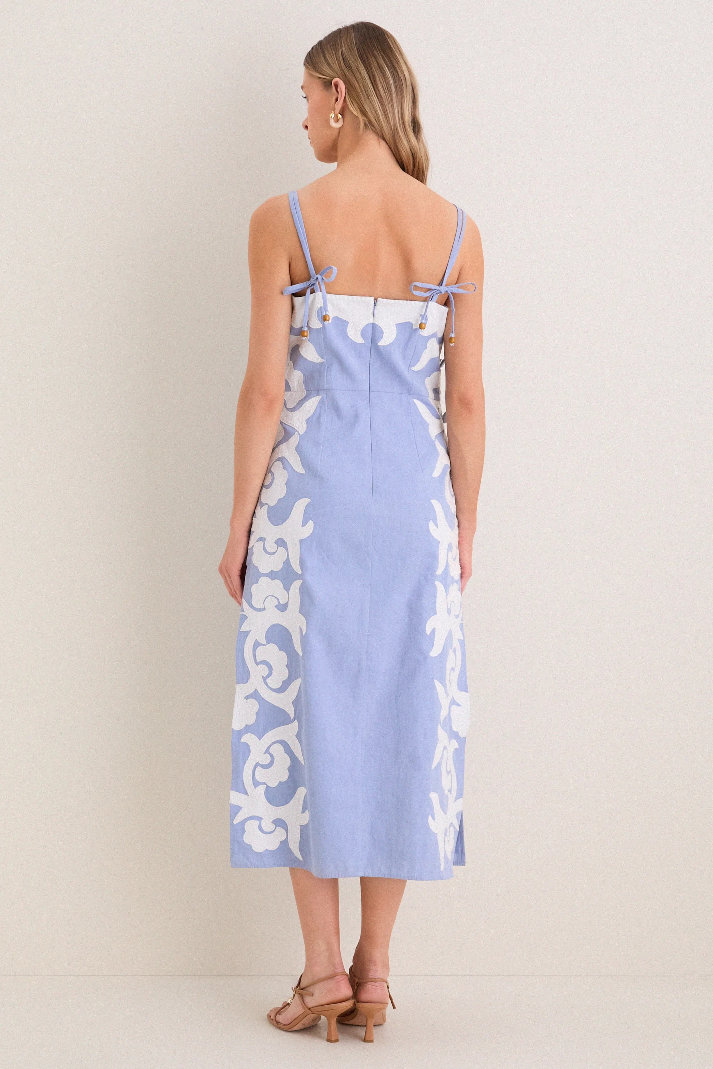 Light Blue Motif Denver Midi Dress sold by Tuckernuck product image thumbnail 4