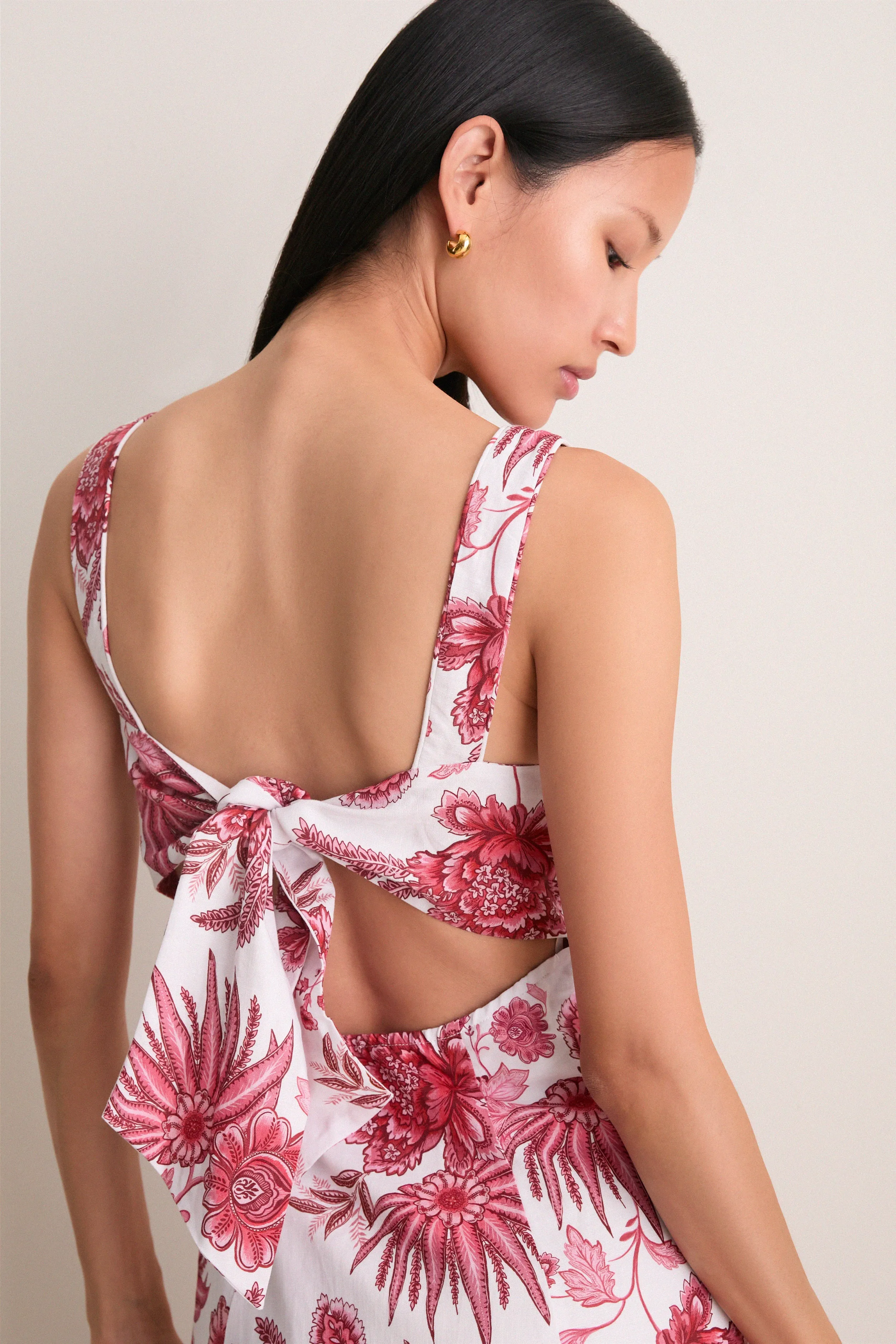 Red Bailey Midi Dress sold by Tuckernuck product image thumbnail 5