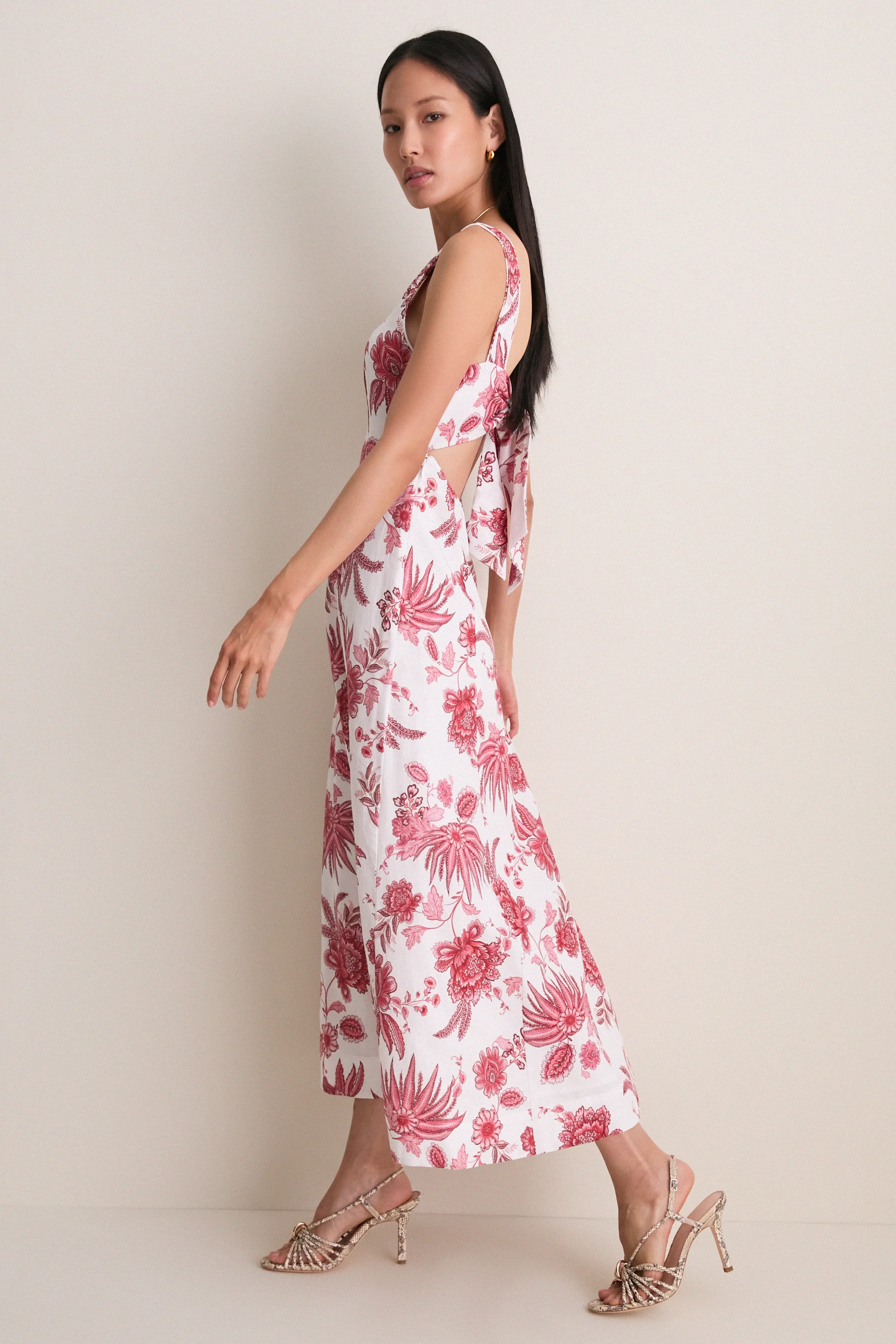 Red Bailey Midi Dress sold by Tuckernuck product image thumbnail 3