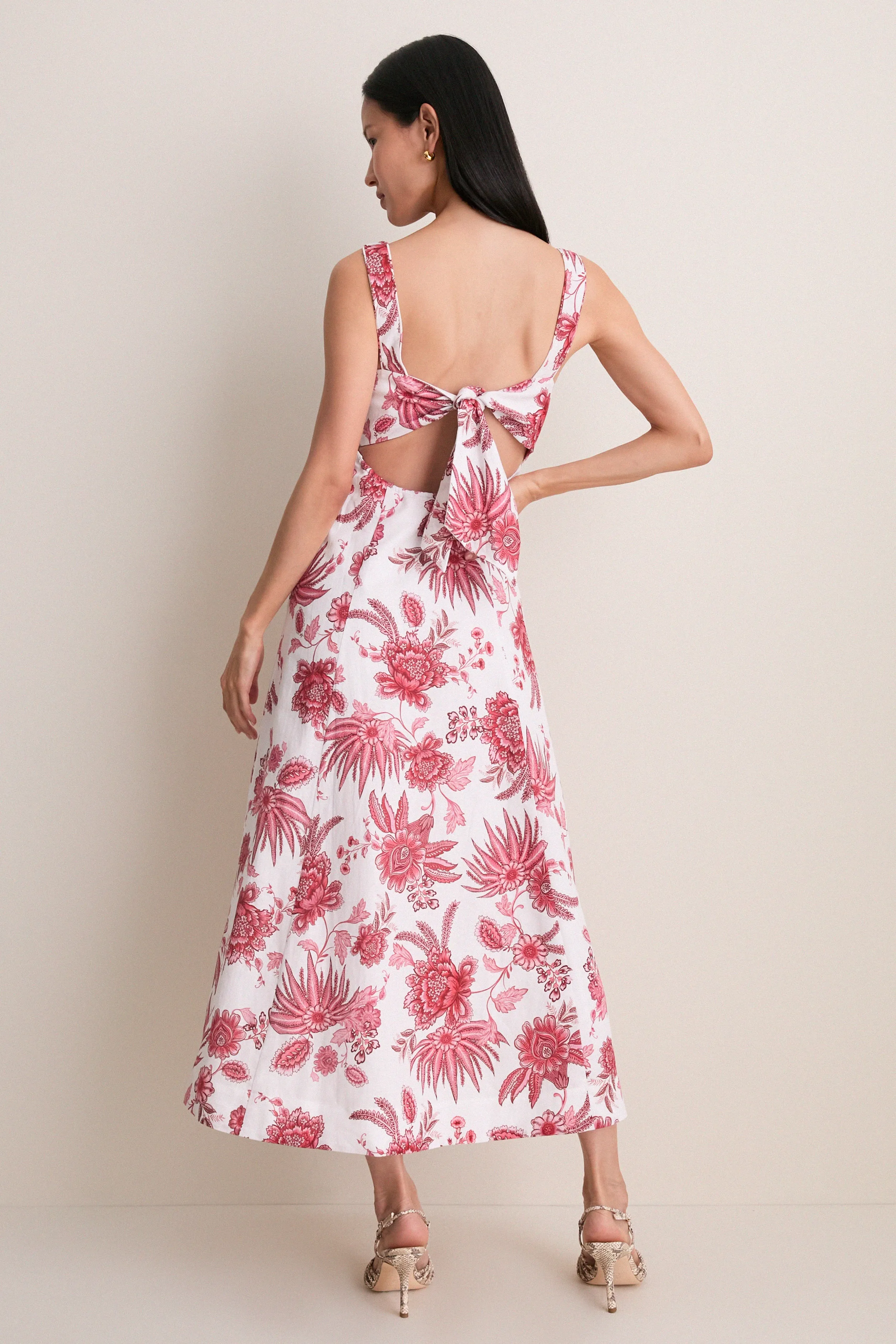 Red Bailey Midi Dress sold by Tuckernuck product image thumbnail 4
