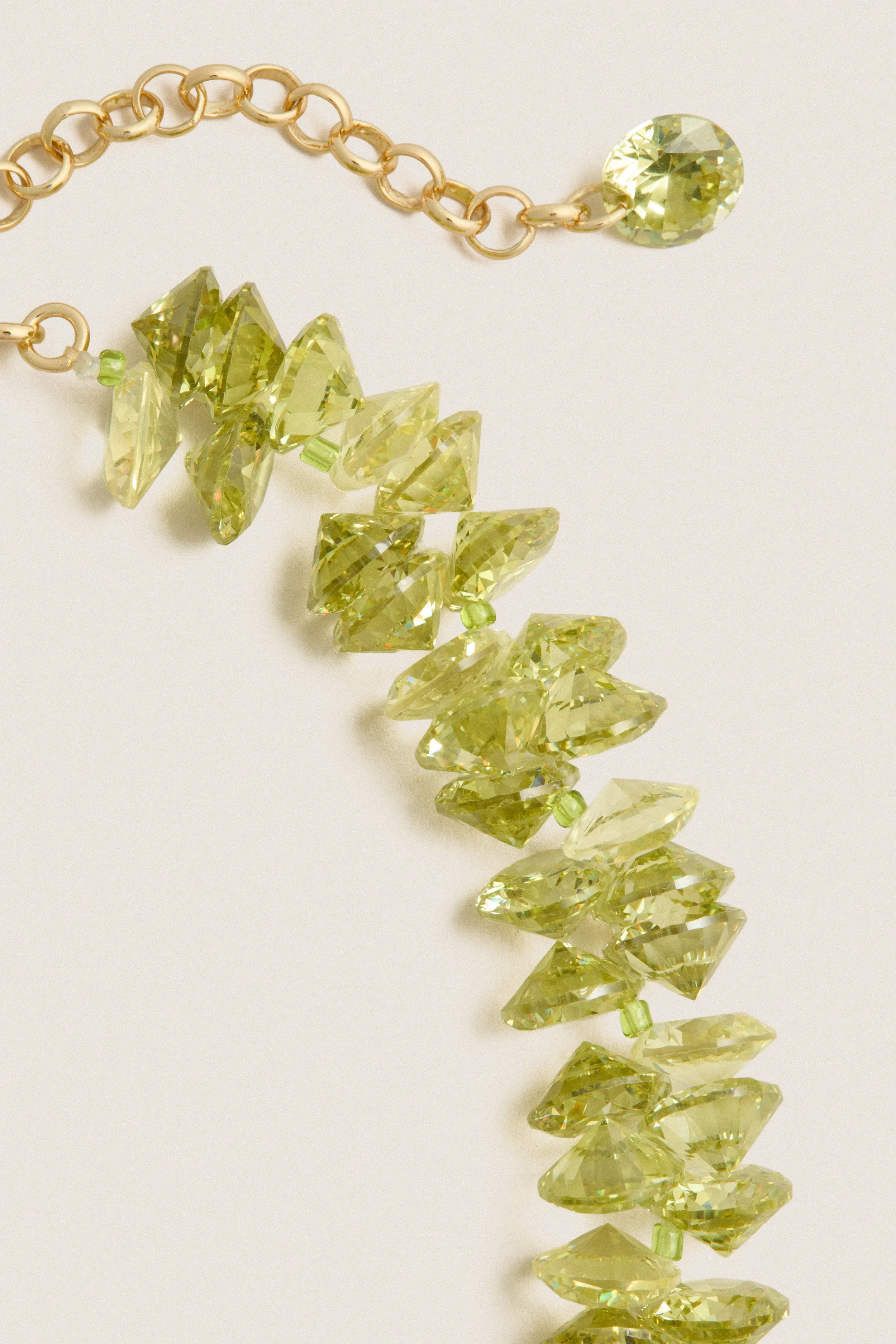 Olive Cubic Cluster Necklace sold by Tuckernuck product image thumbnail 4