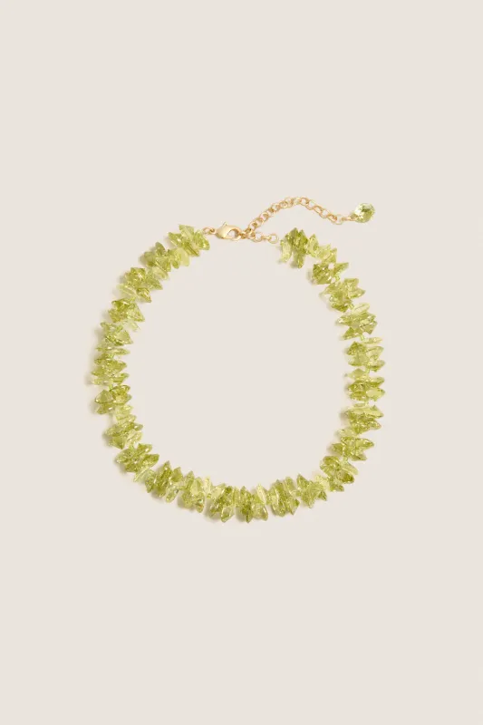 Olive Cubic Cluster Necklace made by Roxanne Assoulin