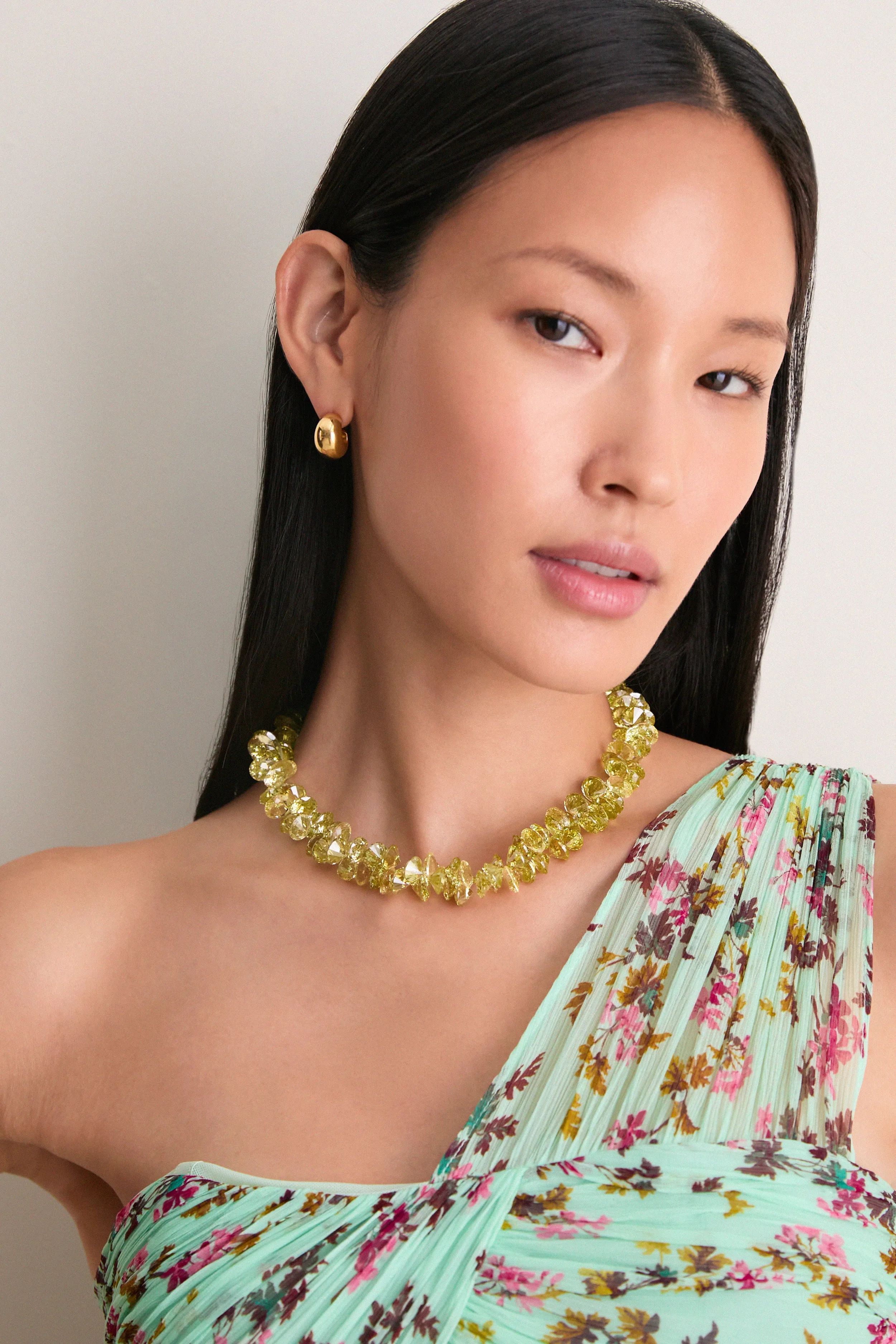Olive Cubic Cluster Necklace sold by Tuckernuck product image thumbnail 2