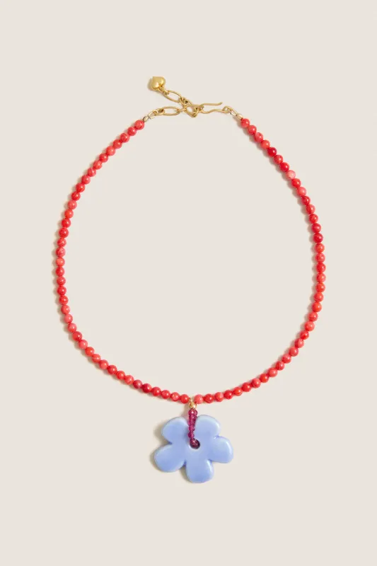 Red Multi Groovy Necklace made by Tuckernuck