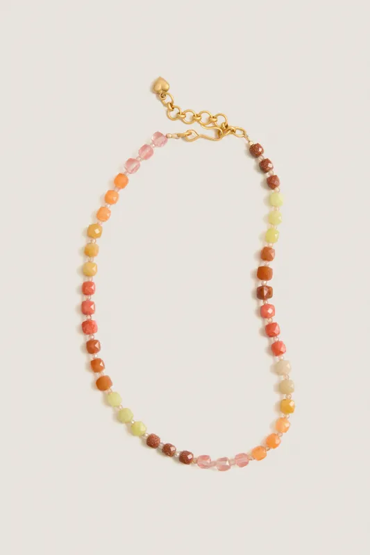Orange Multi Summer Skies Necklace made by Tuckernuck