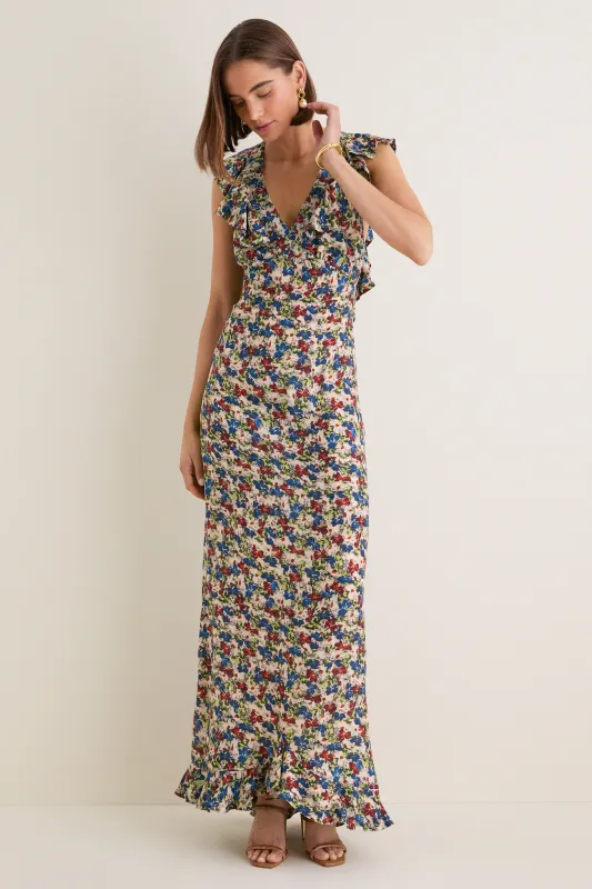 Ditsy Meadow Clemence Maxi Dress made by Tuckernuck