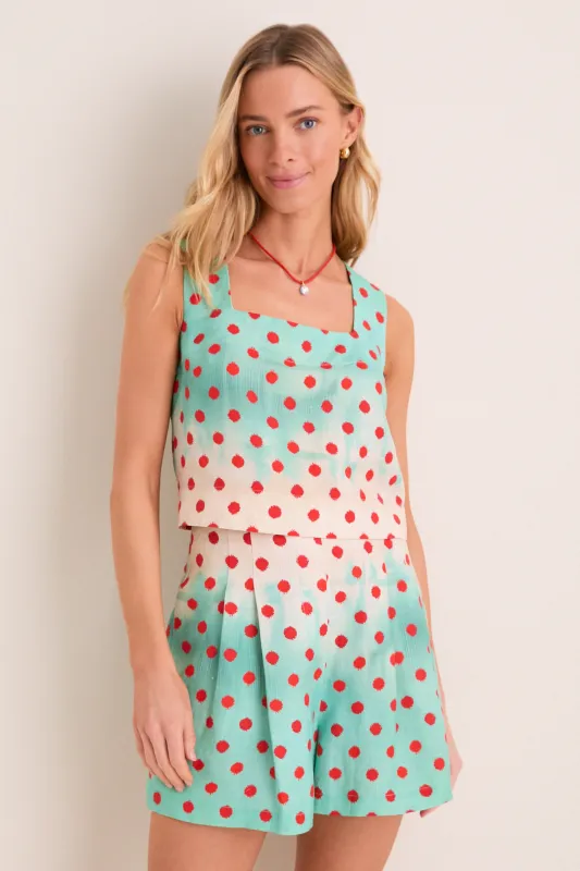 Coral Reef Ombre Corby Top made by Hunter Bell NYC