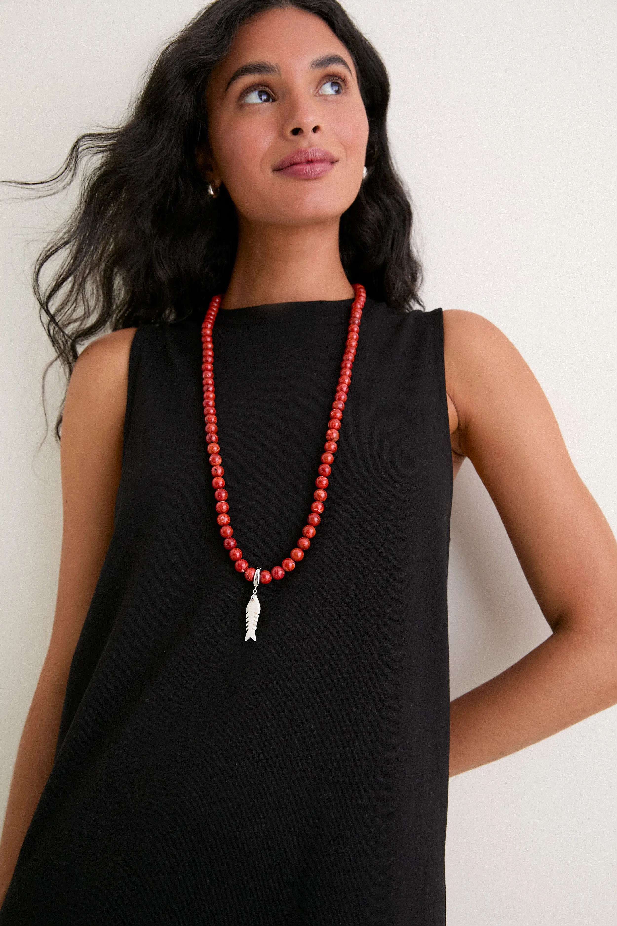 Rust Sardine Stone Necklace sold by Tuckernuck product image thumbnail 2