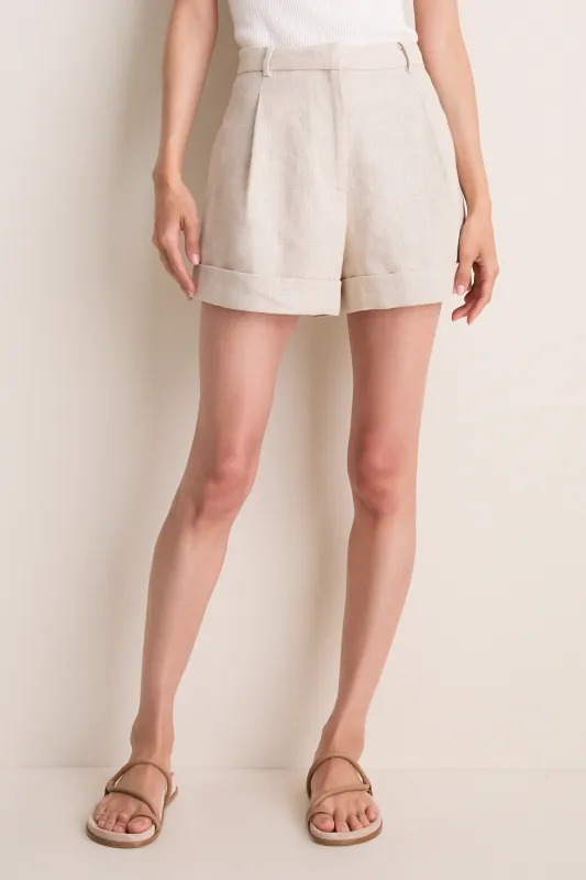 Natural Hardy Shorts made by Faithfull the Brand