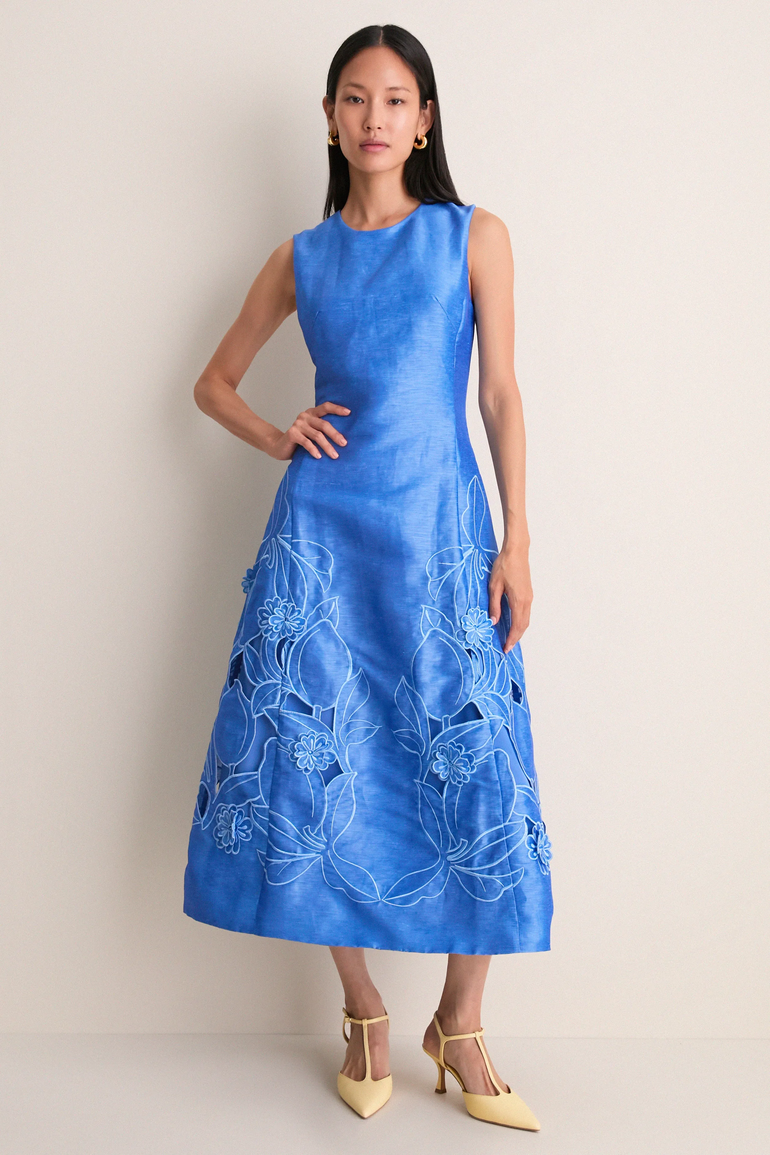Azure Cleo Applique Midi Dress sold by Tuckernuck product image thumbnail 2