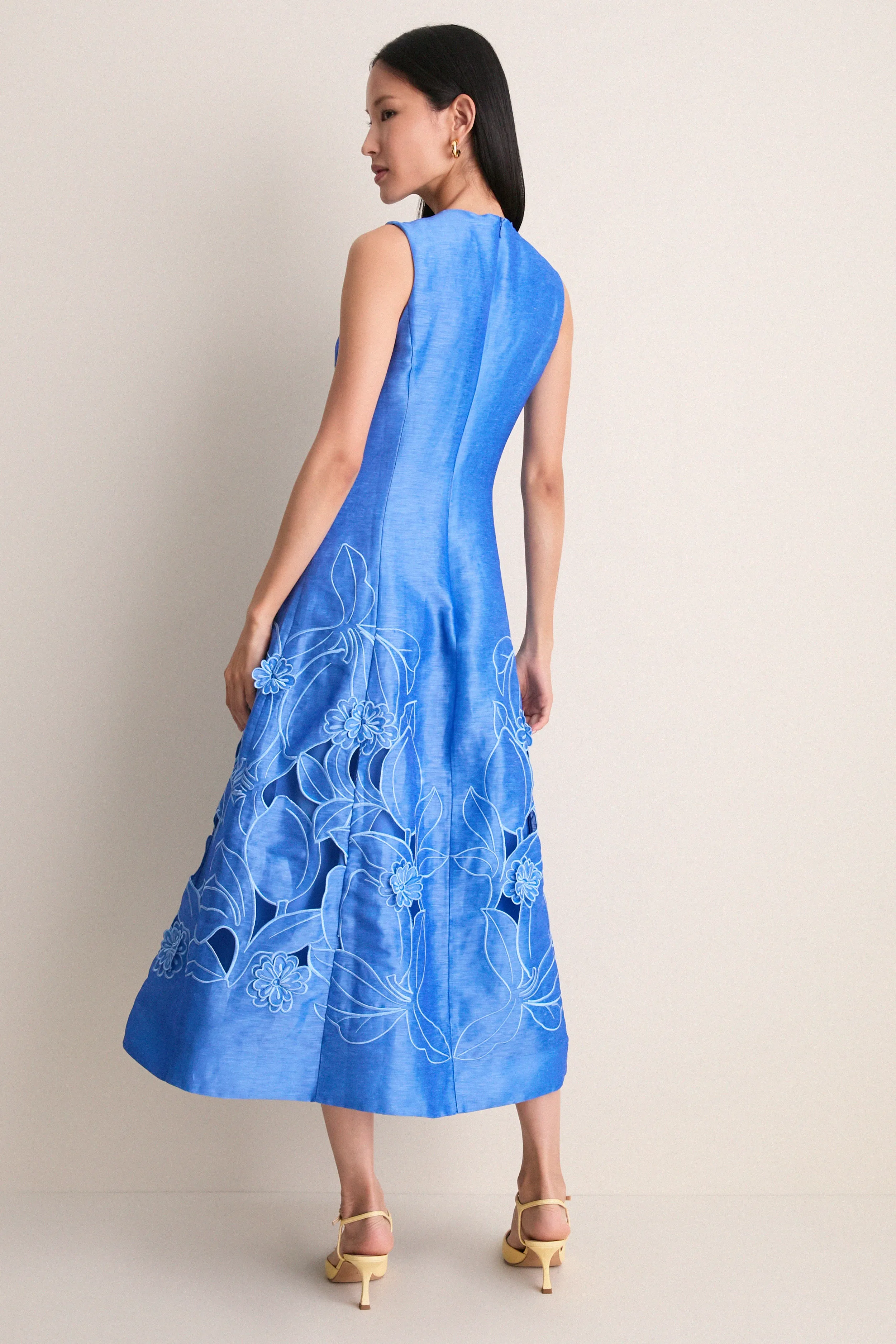 Azure Cleo Applique Midi Dress sold by Tuckernuck product image thumbnail 4