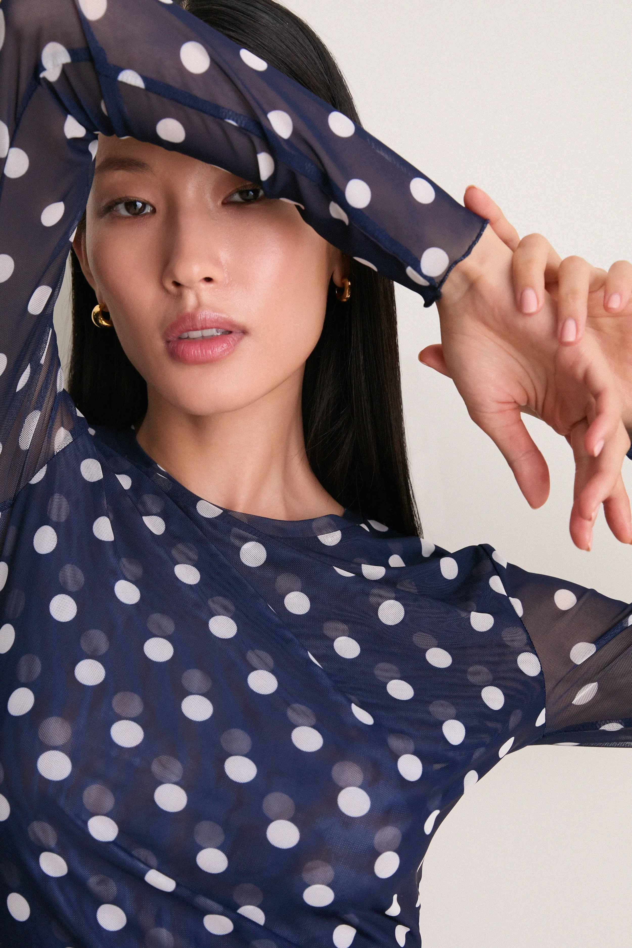 Midnight Dot Scarlet Mini Dress sold by Tuckernuck product image thumbnail 2